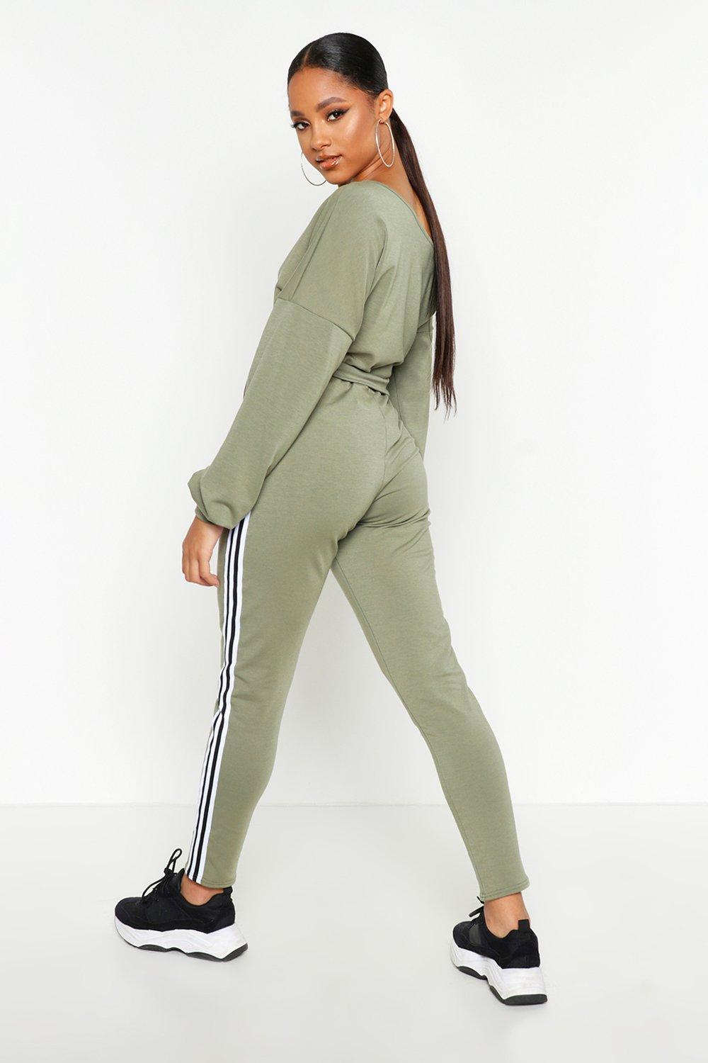jumpsuit with side stripe