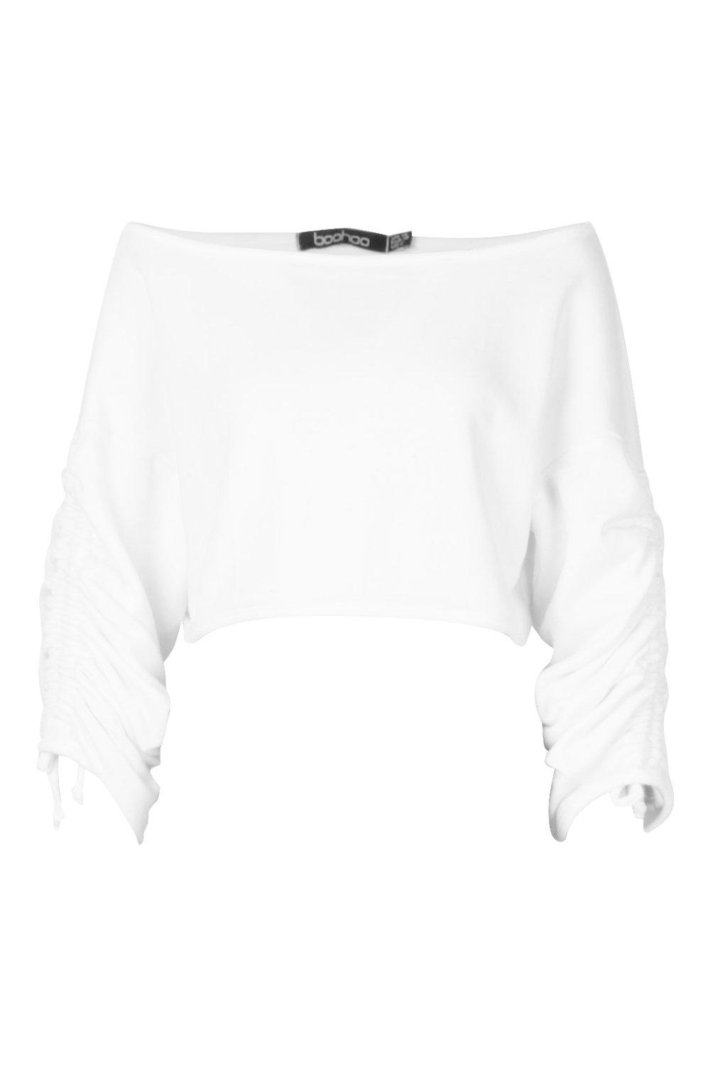 boohoo cropped sweatshirt