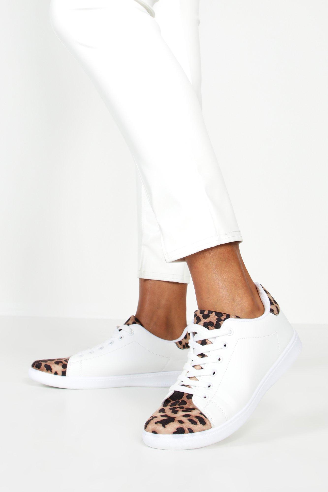 womens basic white trainers