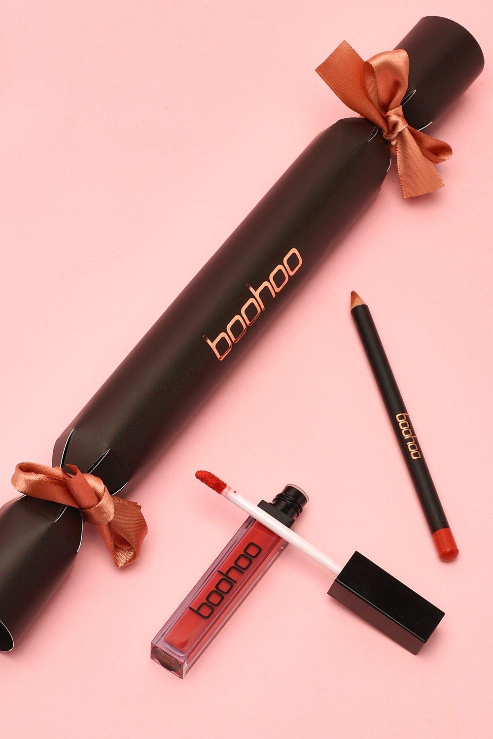 

Розовый блеск для губ и карандаш для губ Boohoo Pink Lip Gloss & Liner Cracker