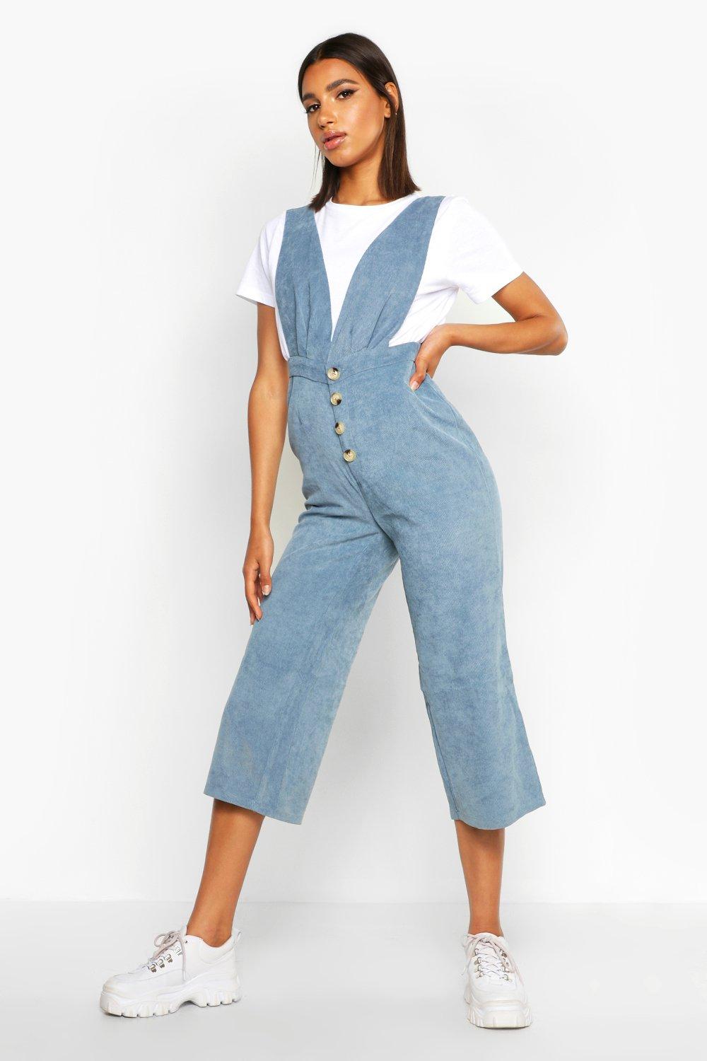 pinafore jumpsuit boohoo