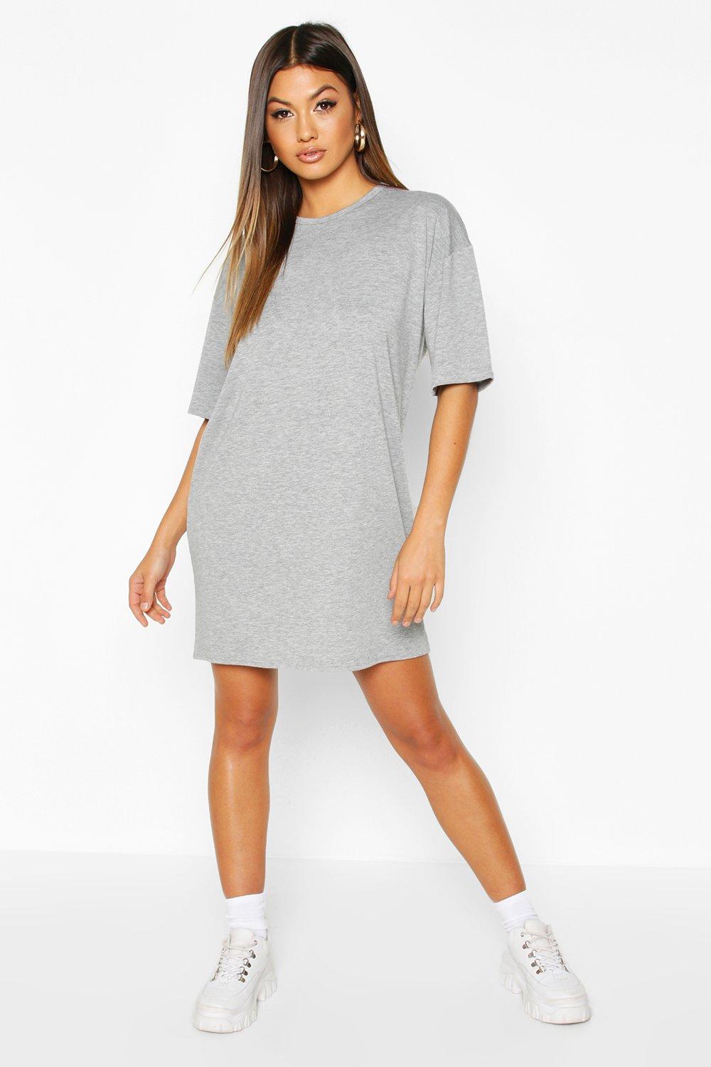 oversized crew neck dress