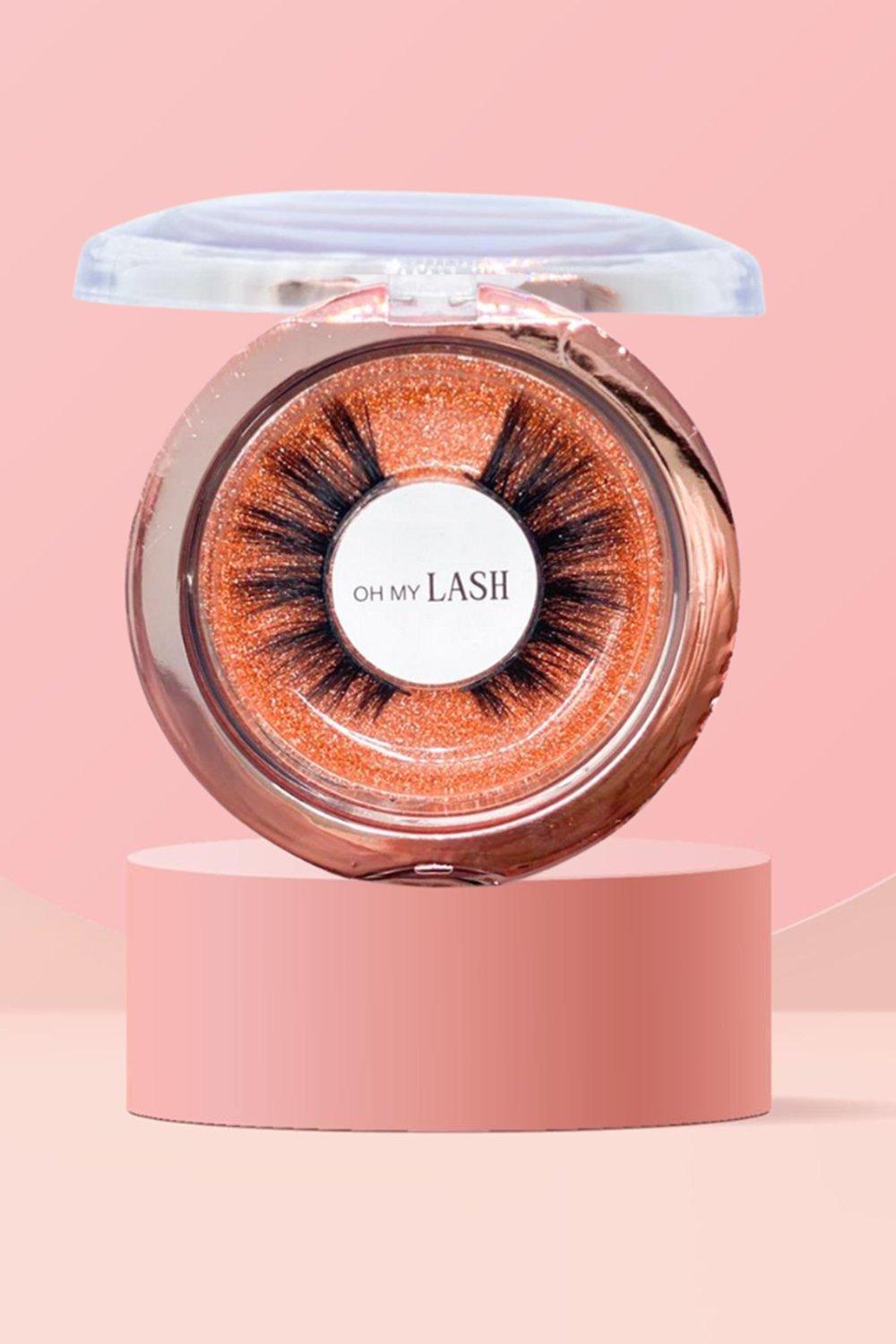 Womens Oh My Lash Girl Power Reusable Lashes - Orange - One Size, Orange