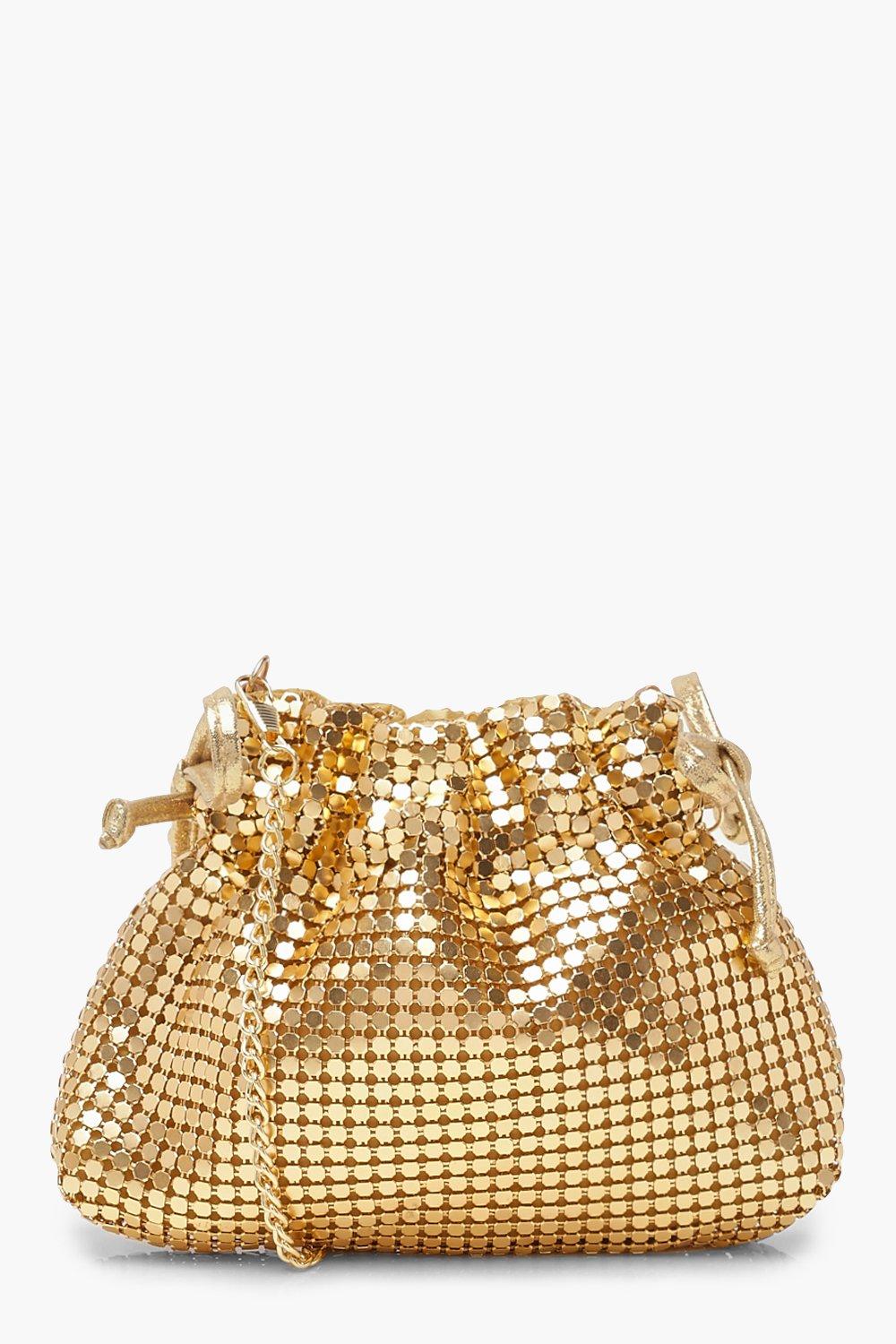 boohoo gold bag