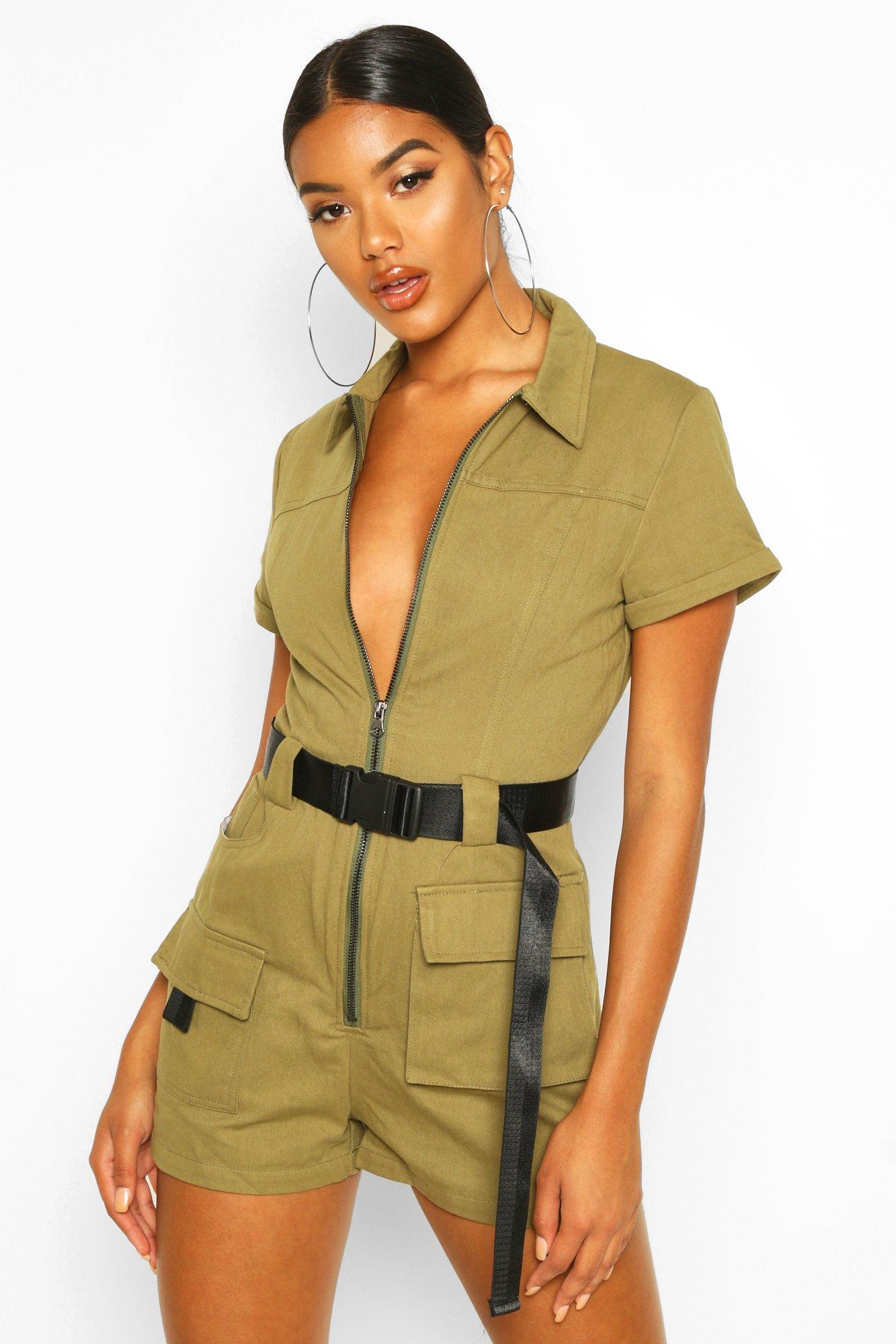 khaki playsuit australia