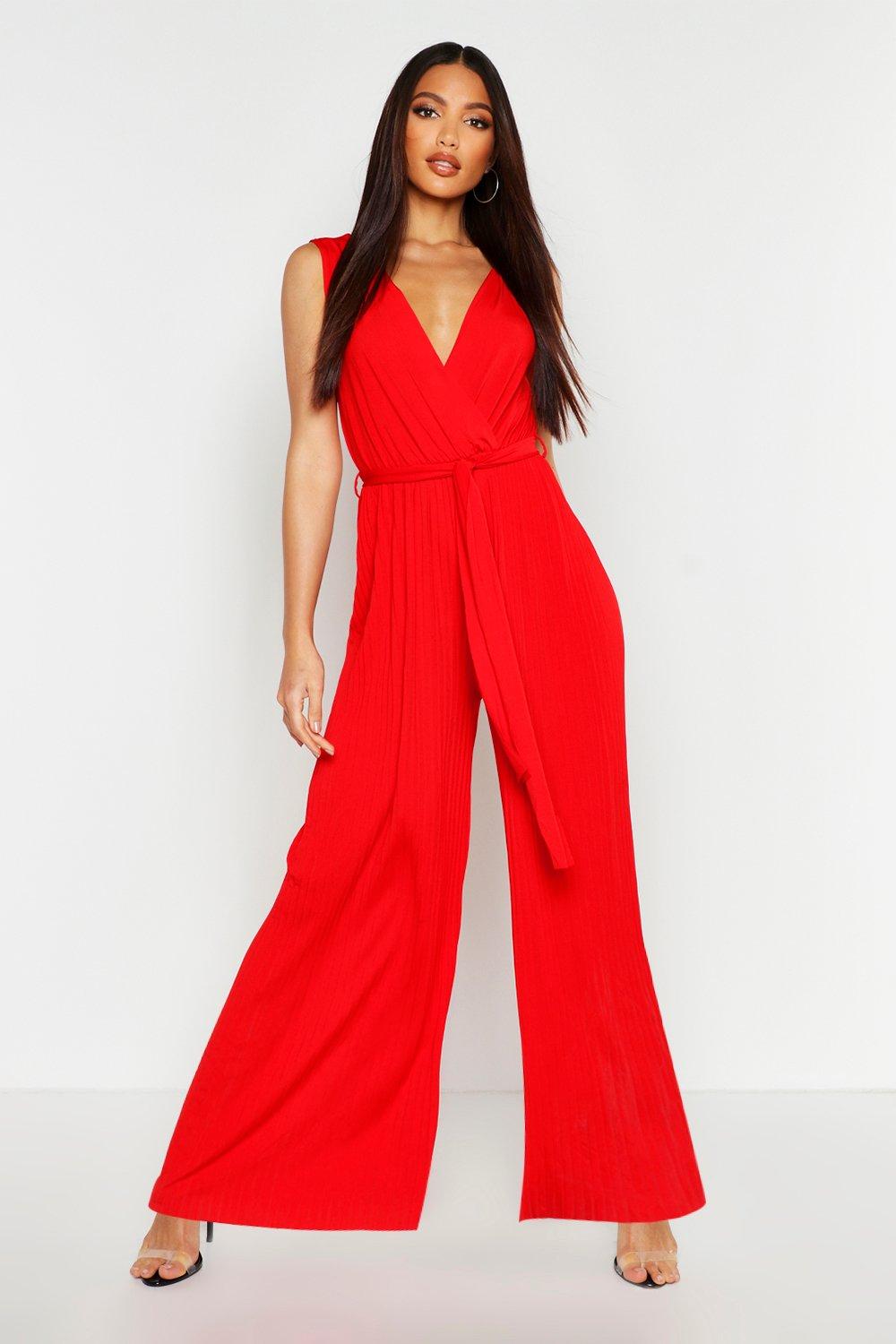 wide leg wrap jumpsuit