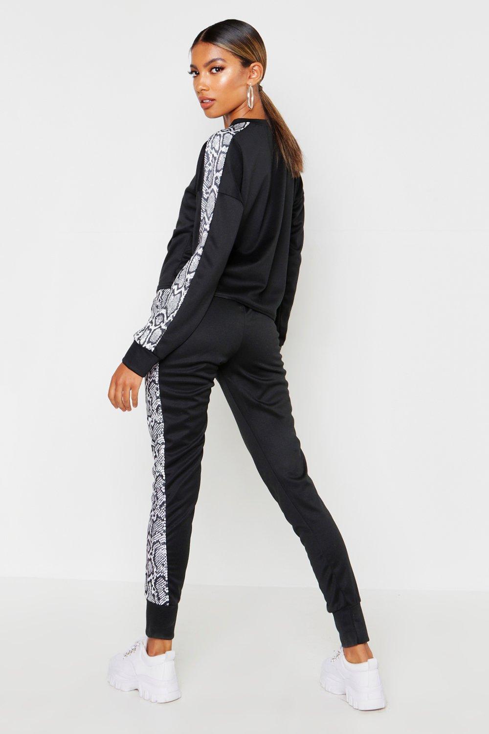 snake print tracksuit