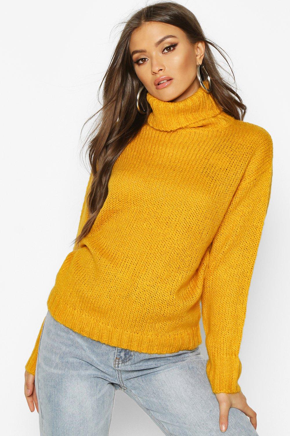 oversized roll neck jumper womens