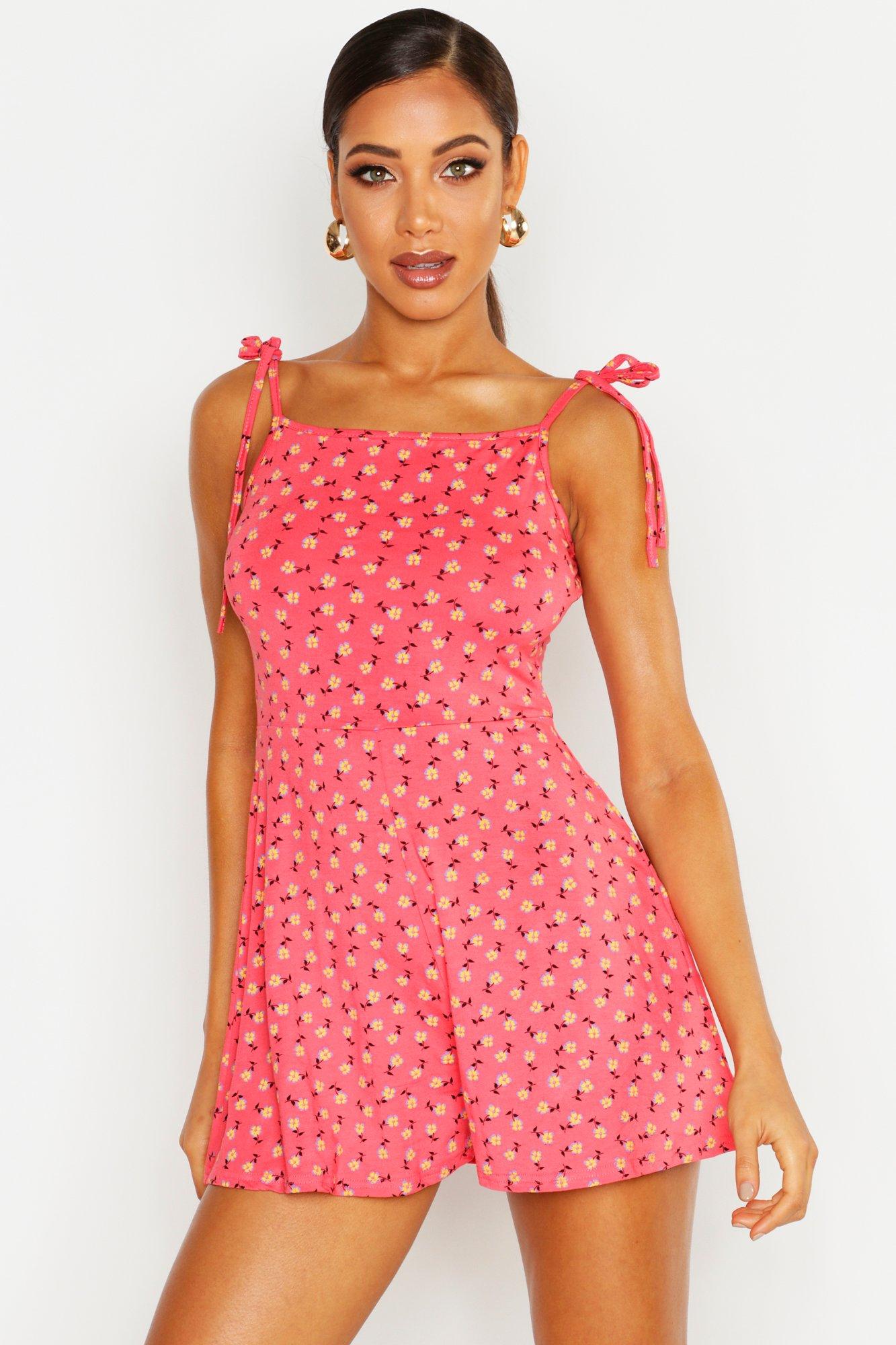 boohoo floral playsuit