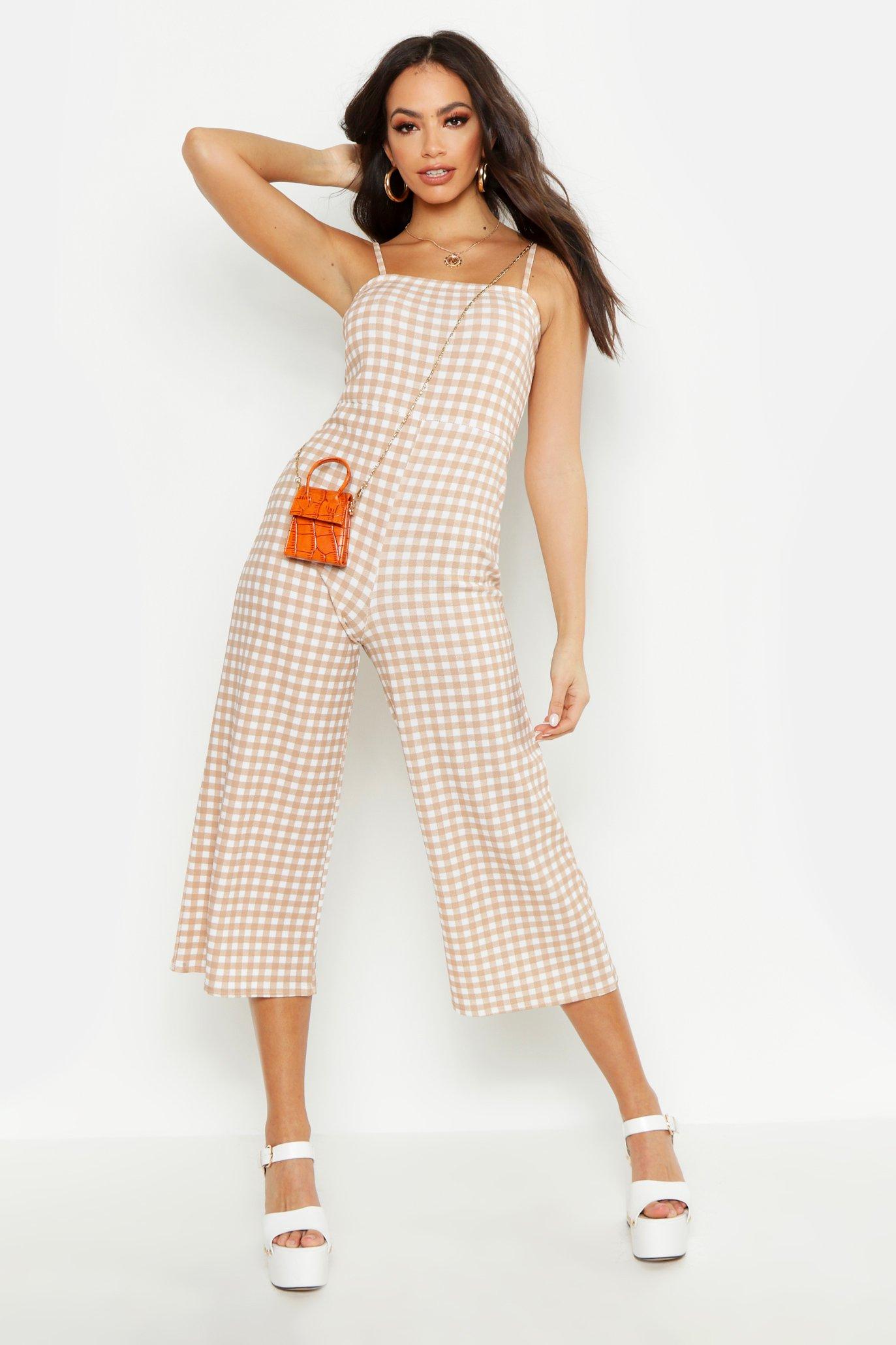 square neck culotte jumpsuit