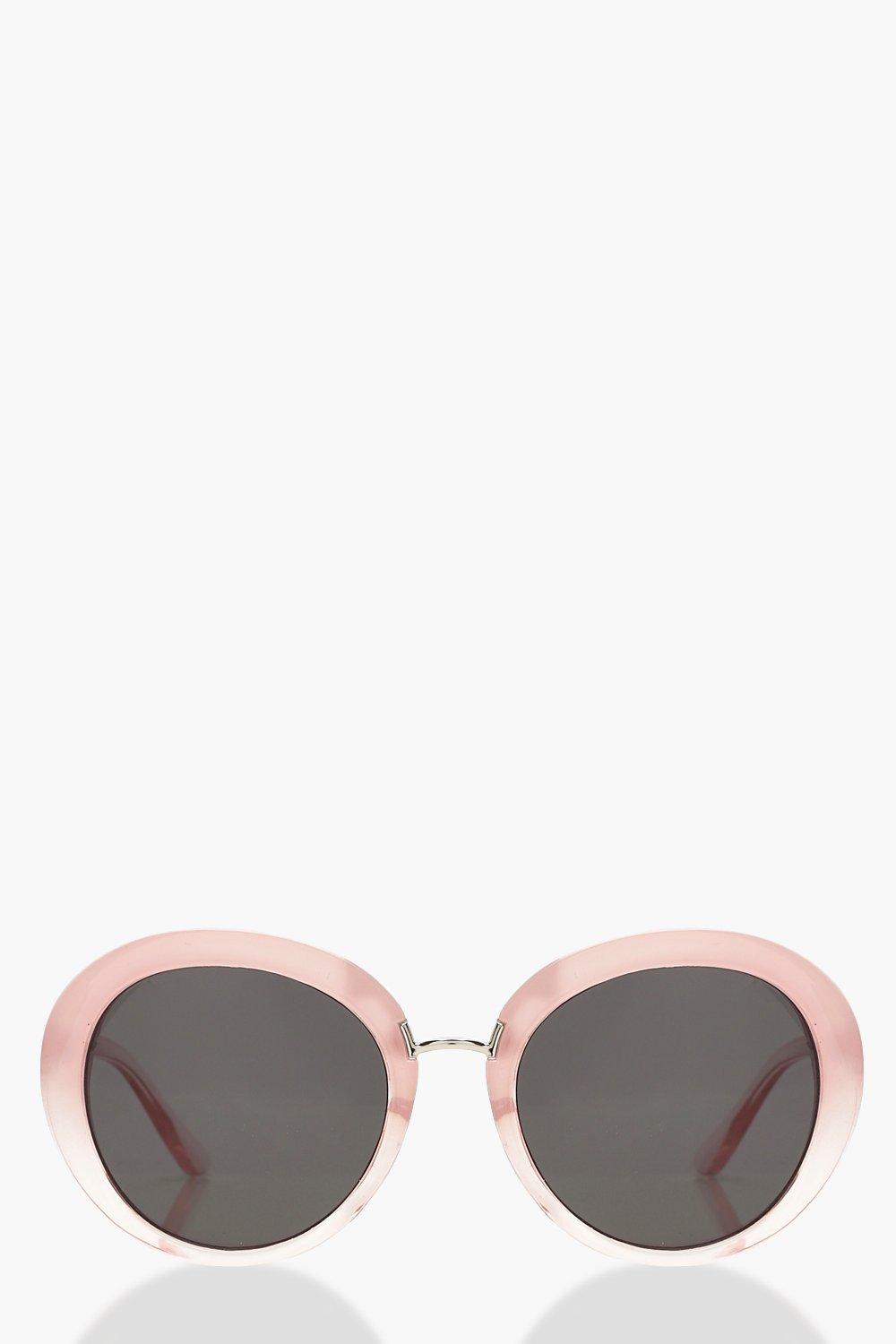 

Круглые солнцезащитные очки оверсайз розового цвета, Pale pink