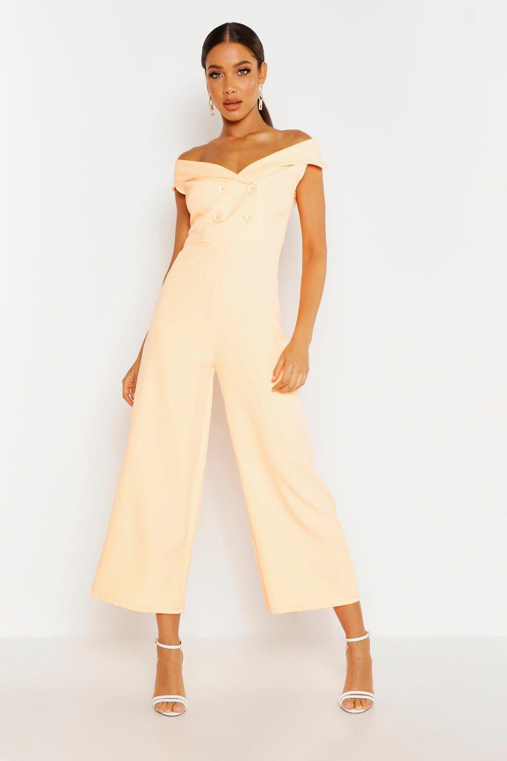 boohoo bardot jumpsuit