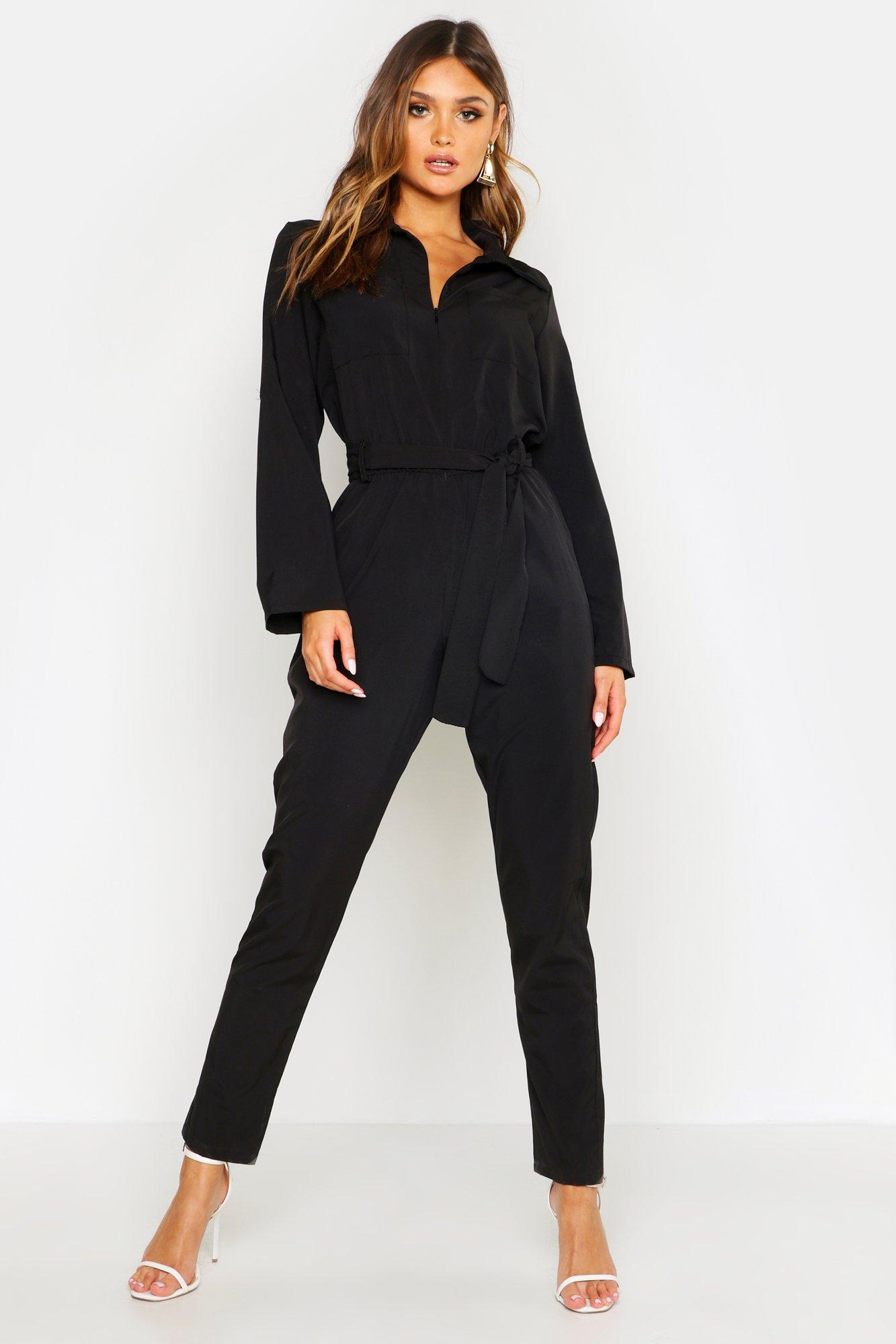 boohoo utility jumpsuit