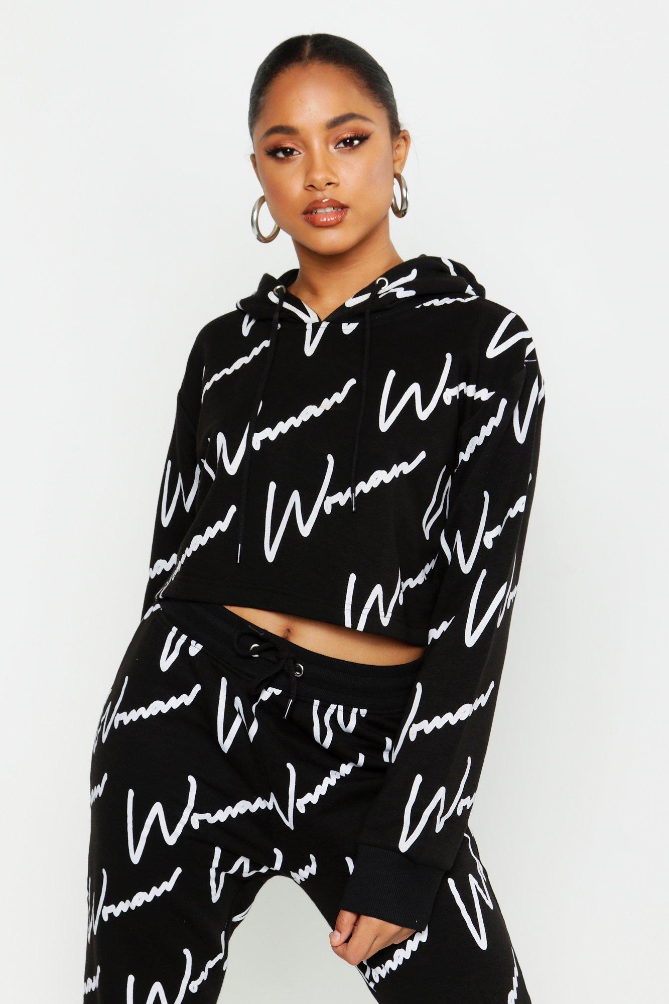 boohoo cropped hoodie