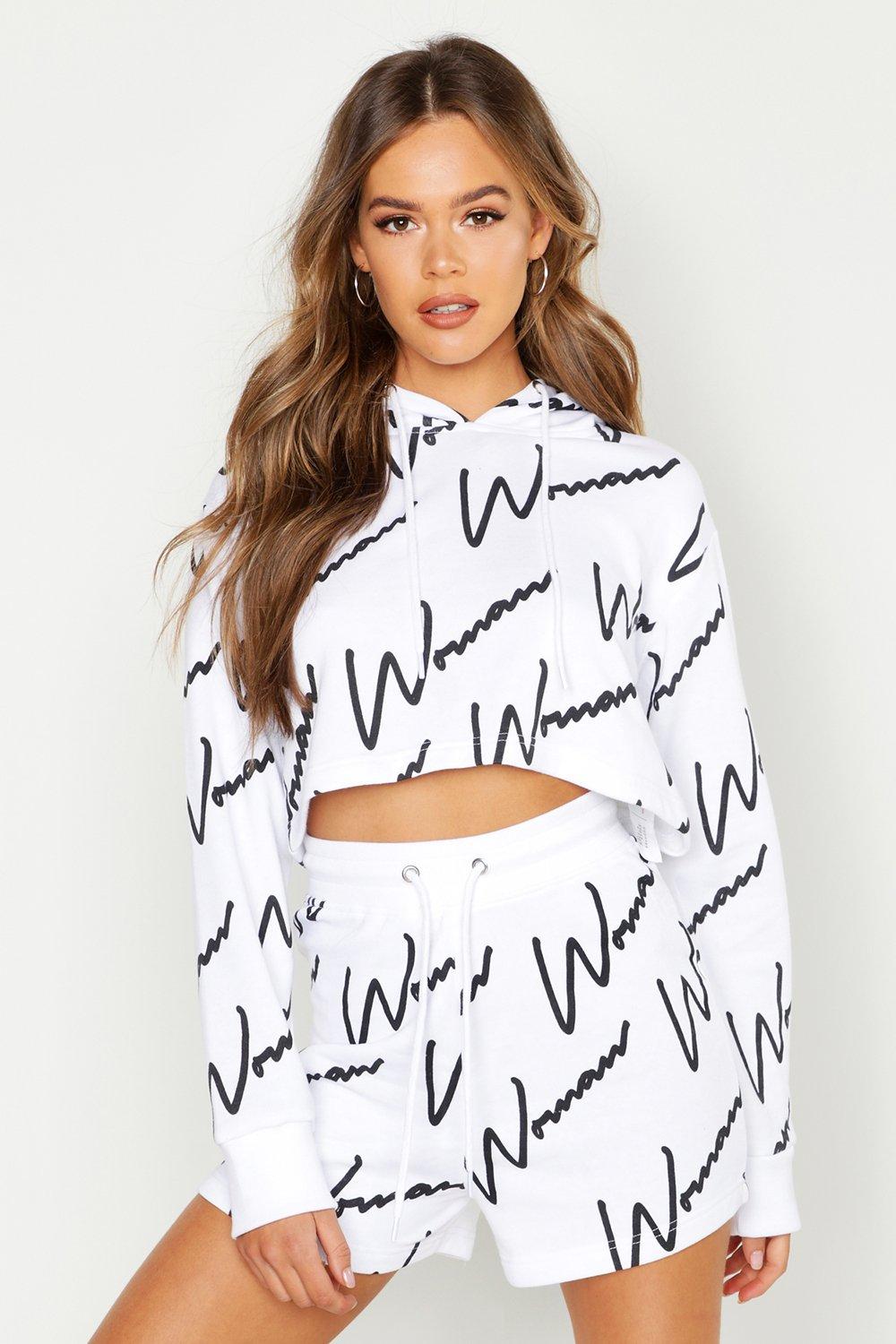 boohoo cropped hoodie