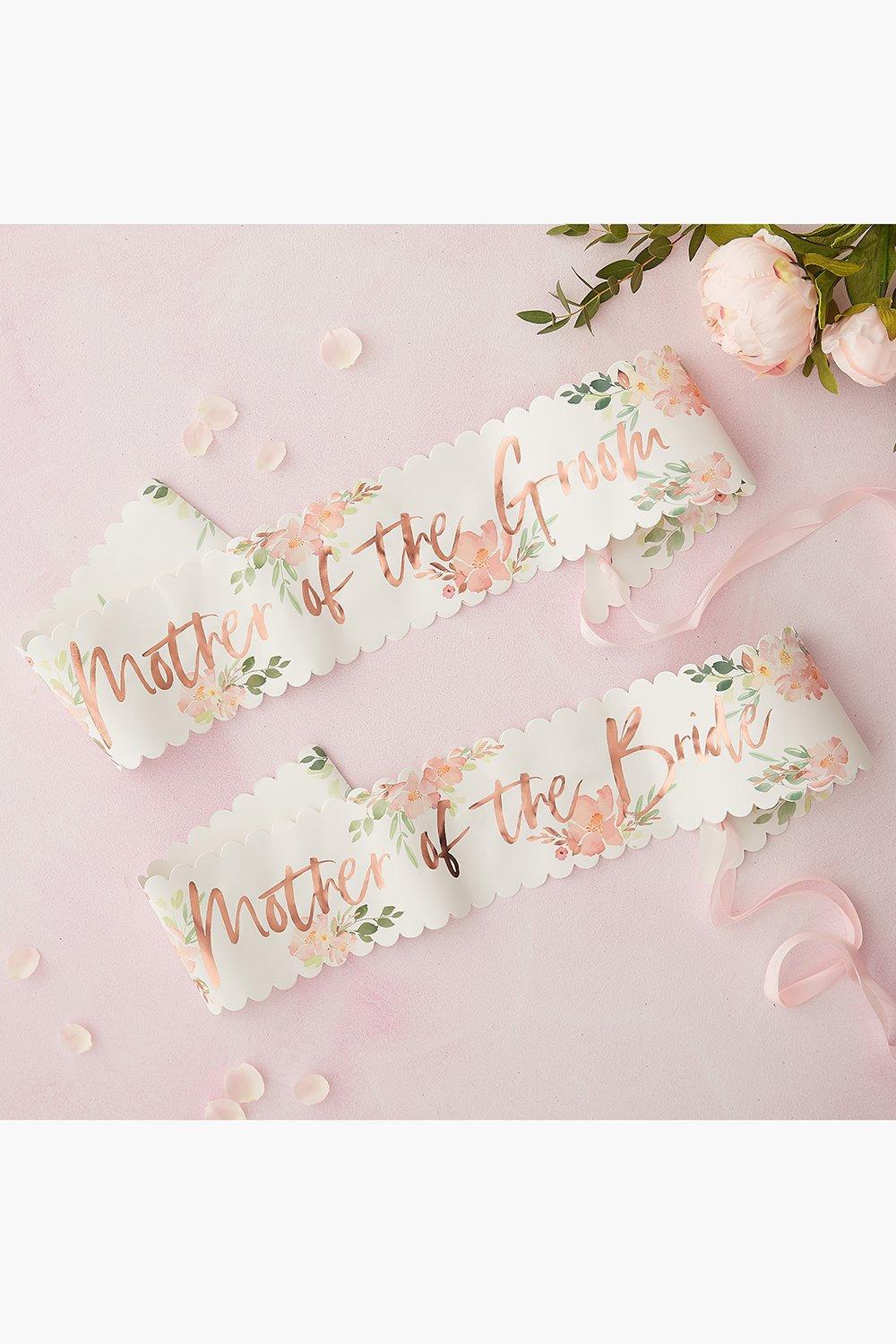 

Пояс-лента Mother Of The Bride & Groom с цветочным рисунком, 2 шт, Multi