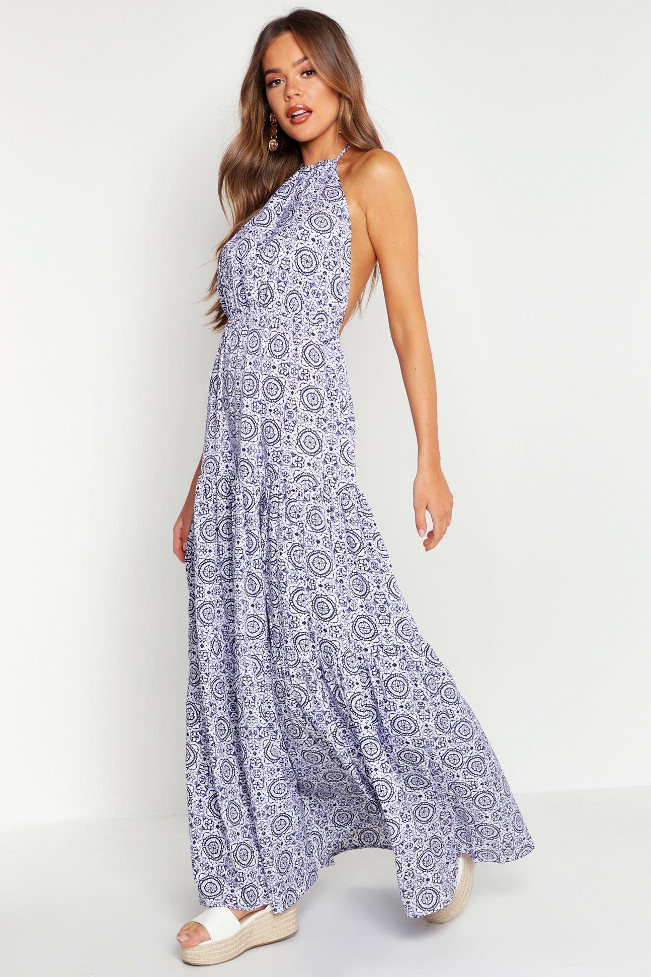 boohoo backless dress