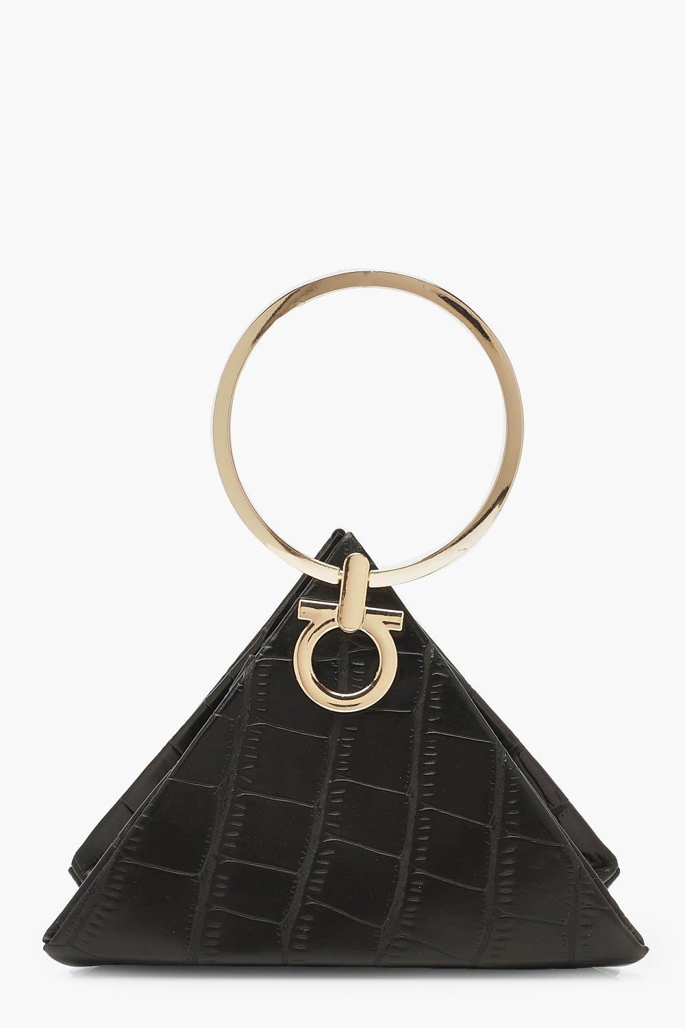 triangle clutch bag