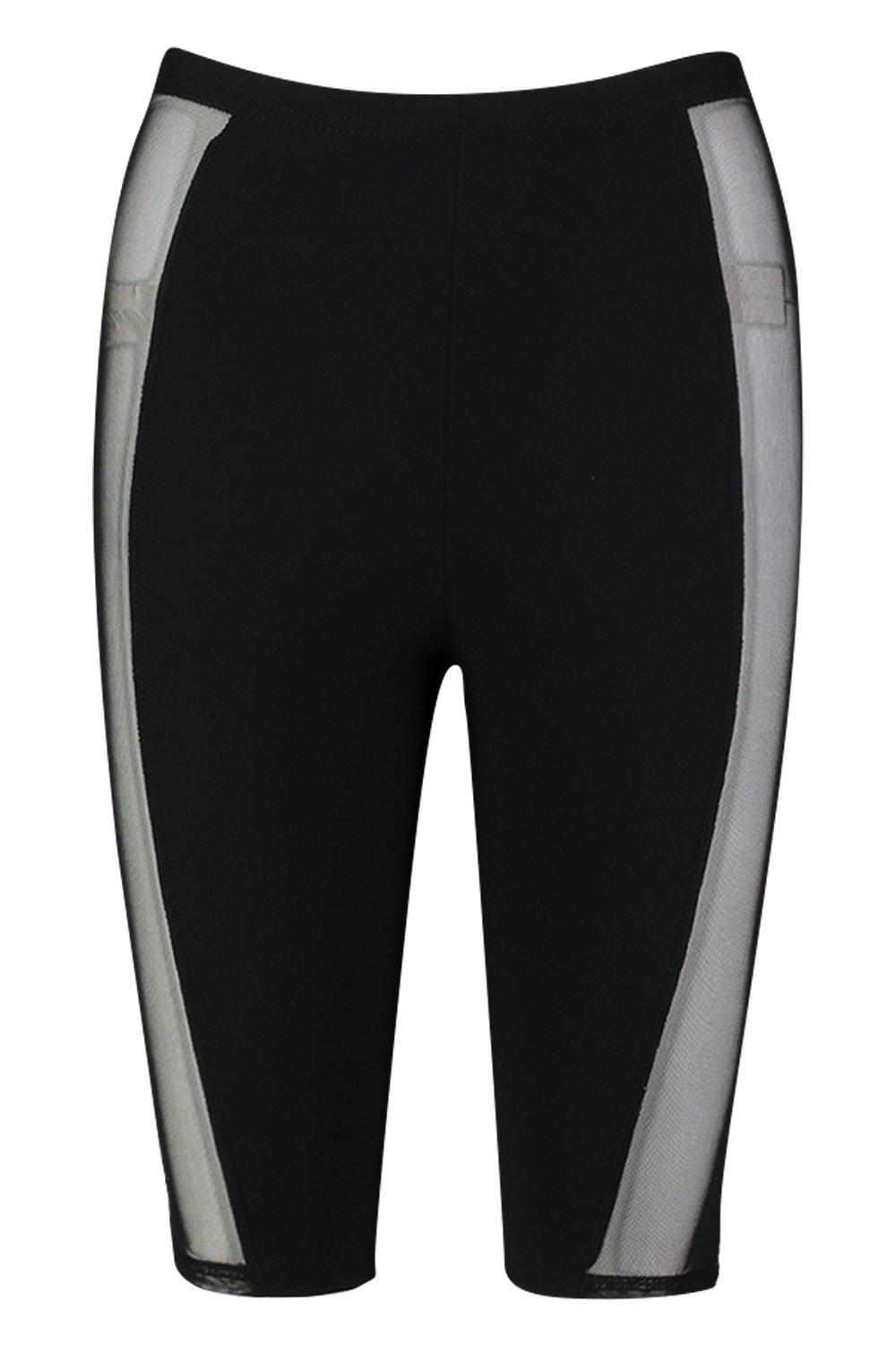 mesh panel cycling shorts