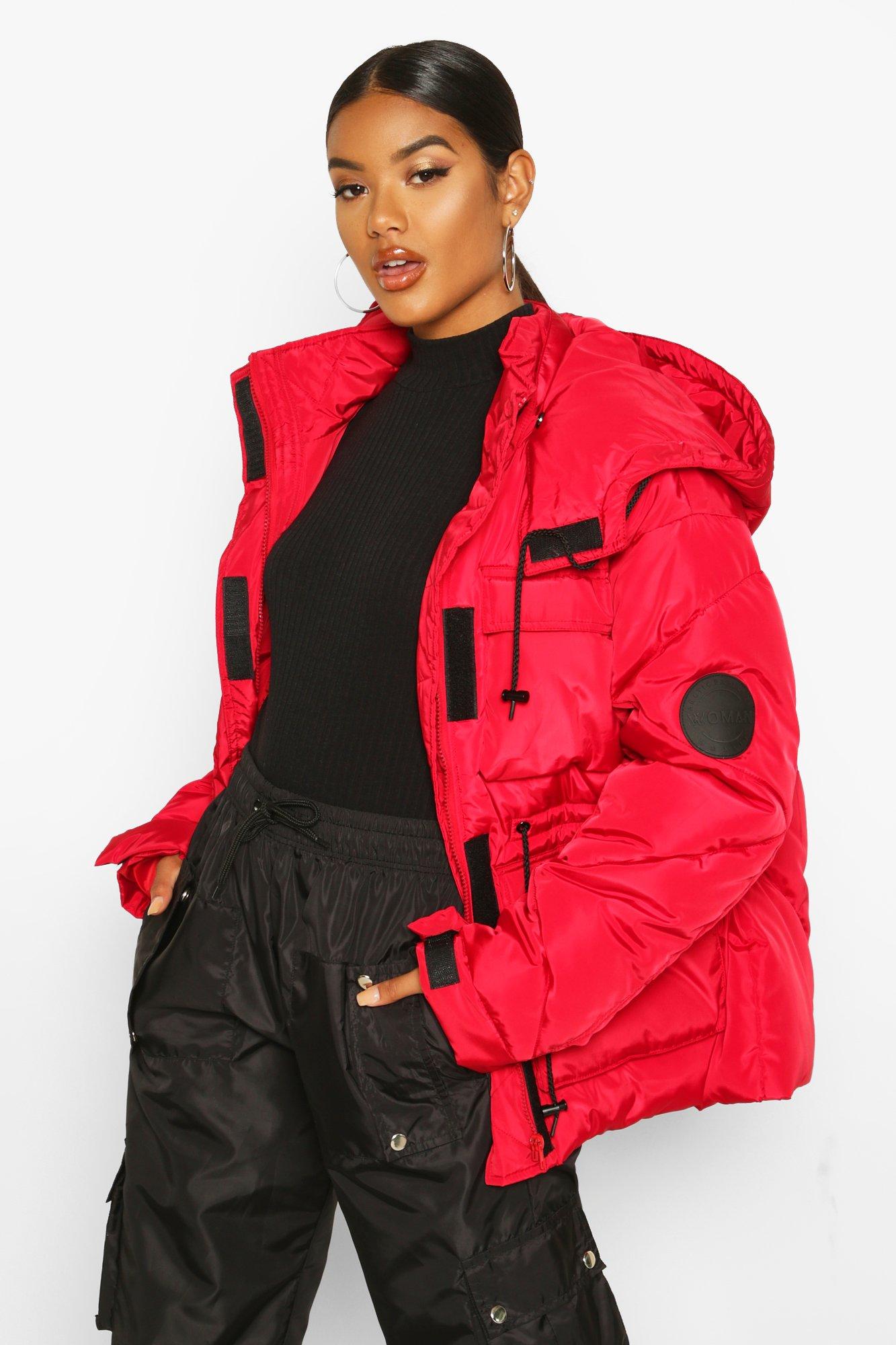 

Спортивная парка с карманом, Red