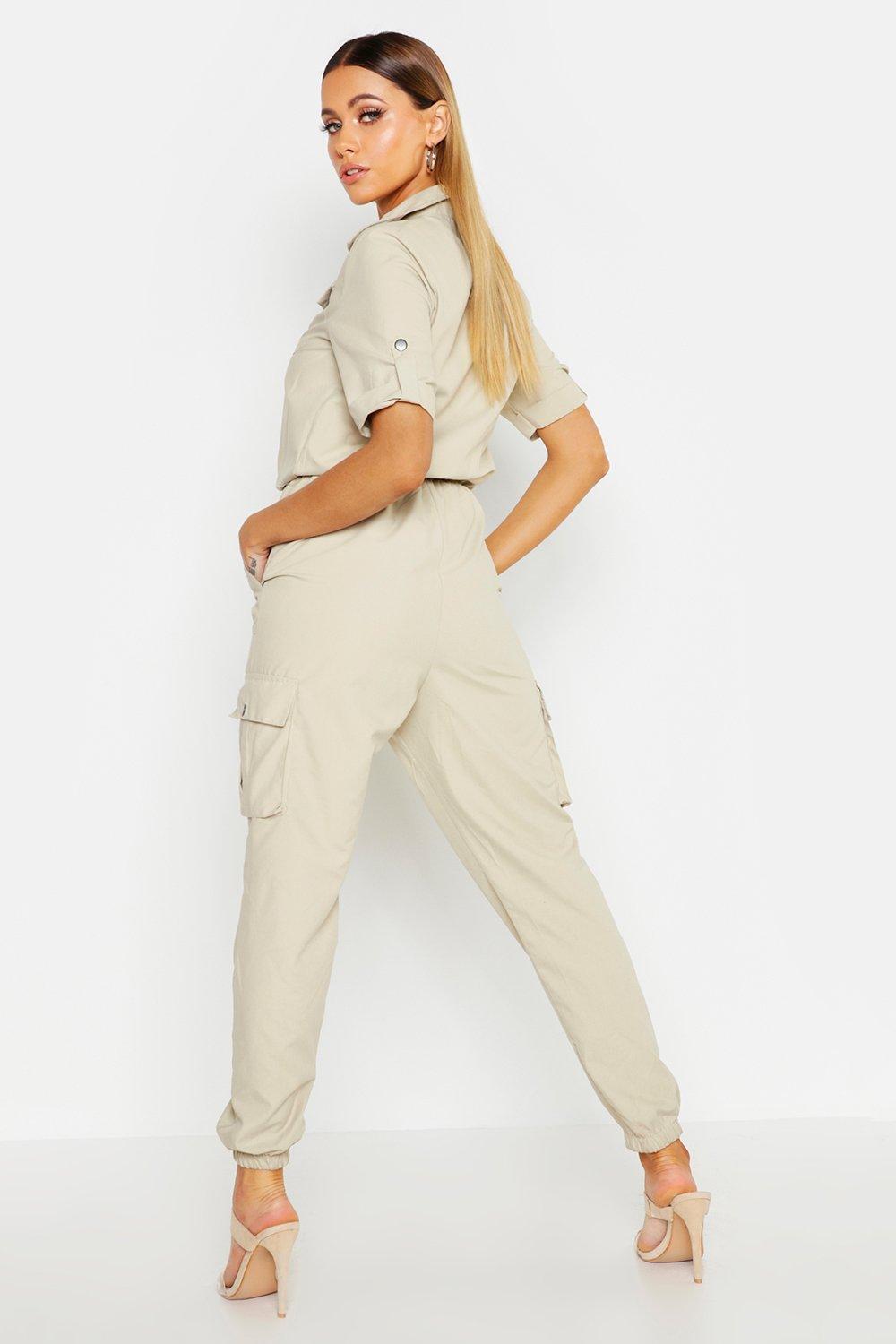 boiler suit beige