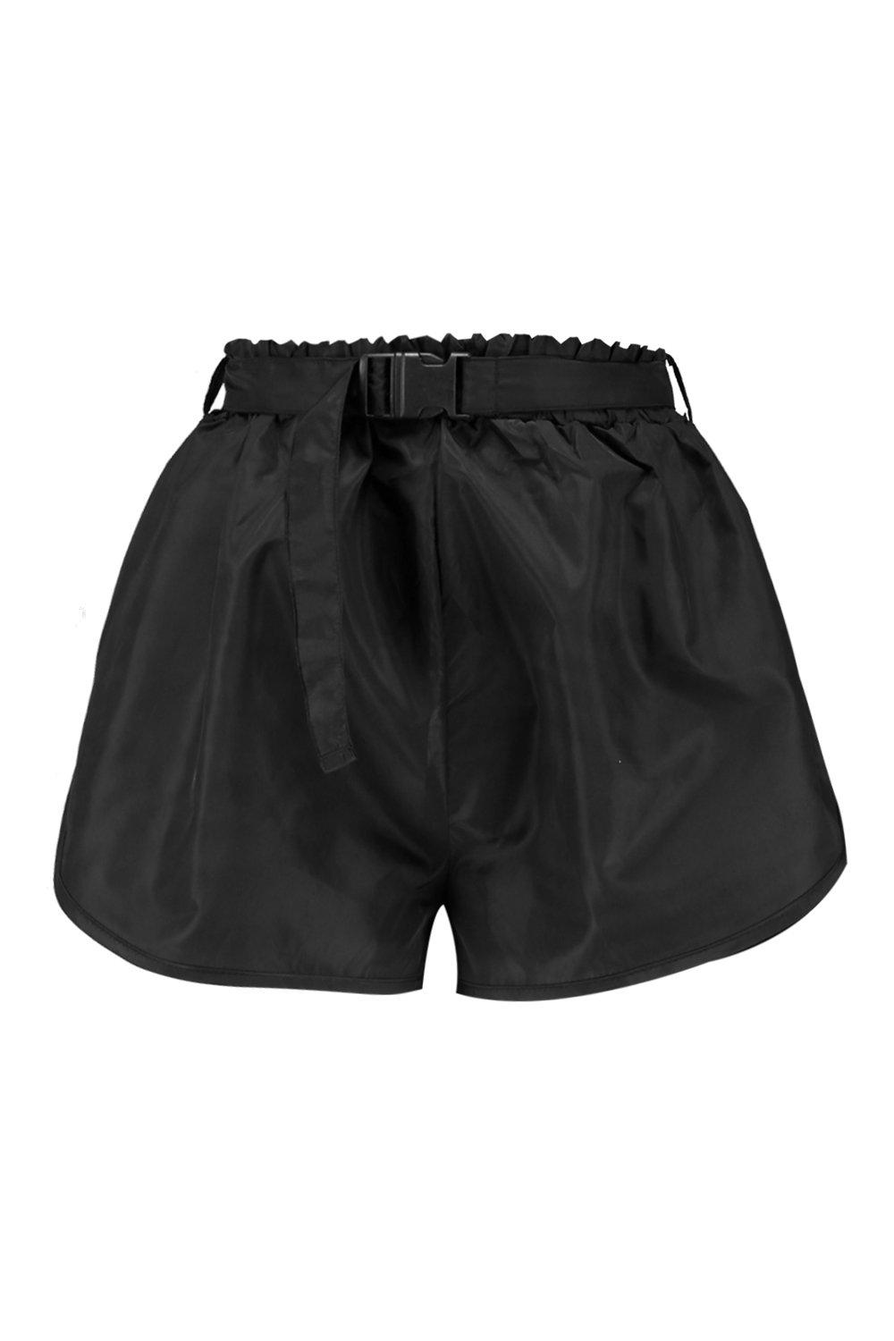 black buckle shorts