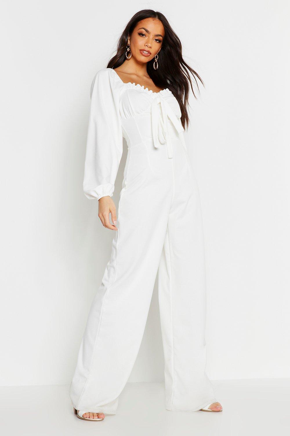 puff sleeve jumpsuit