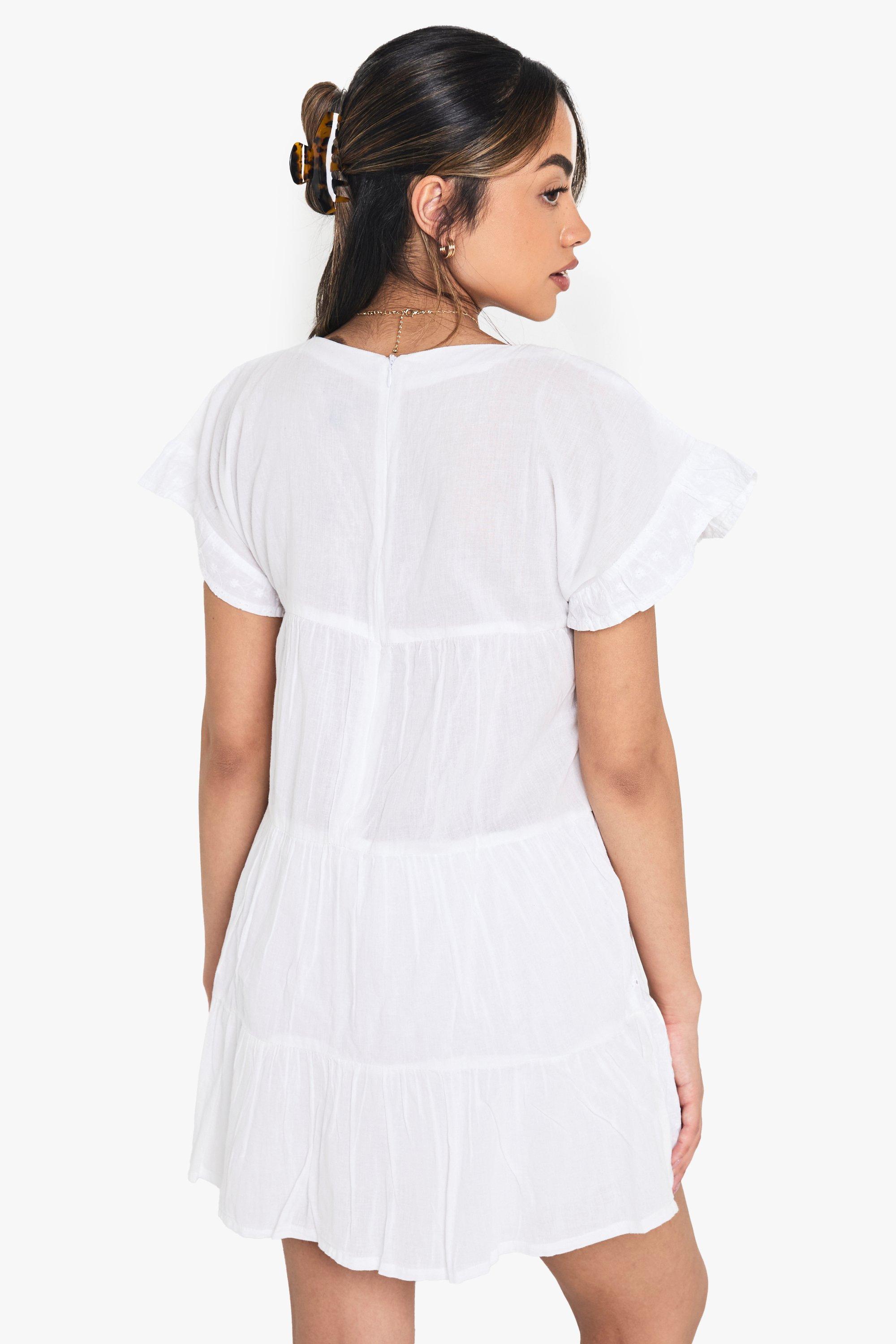 

Свободный ромпер с вышивкой, White