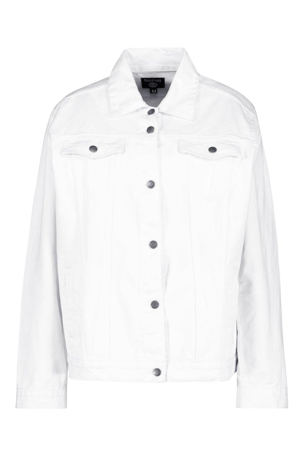 

Джинсовая куртка свободного размера, White