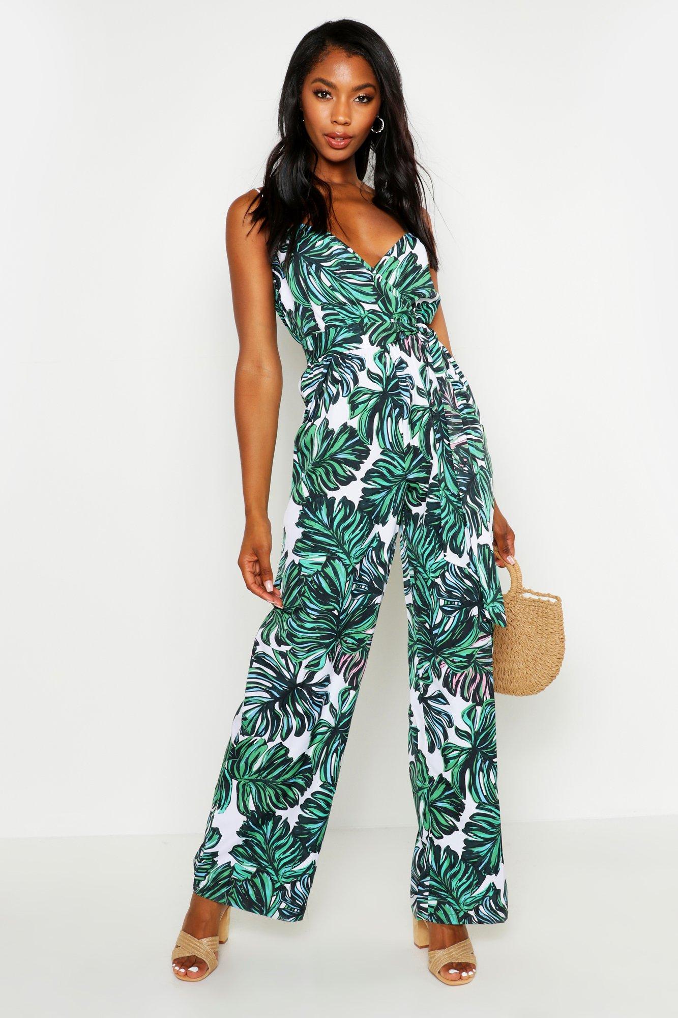 green jumpsuit boohoo