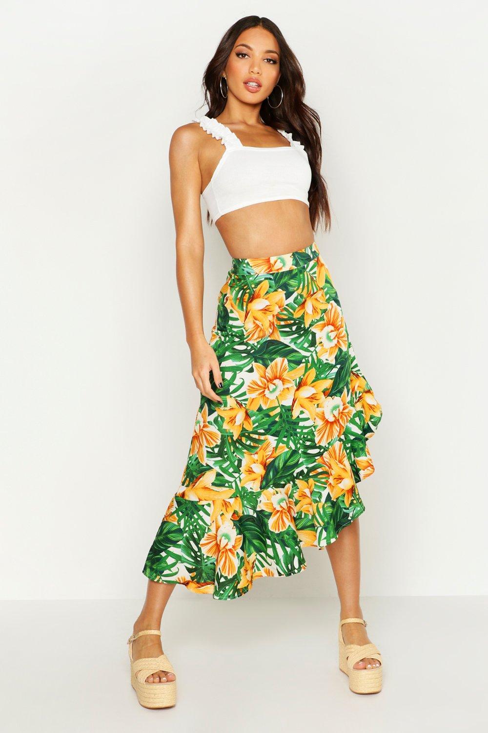 tropical maxi skirts