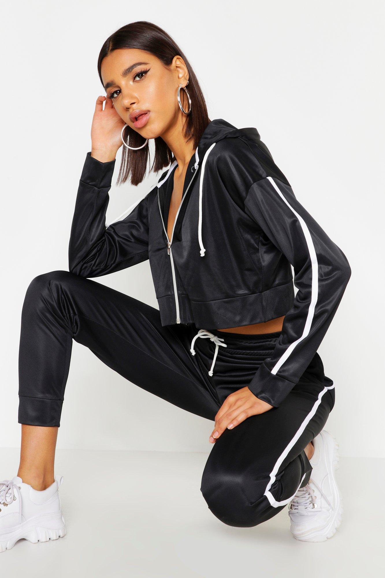 side stripe tracksuit womens