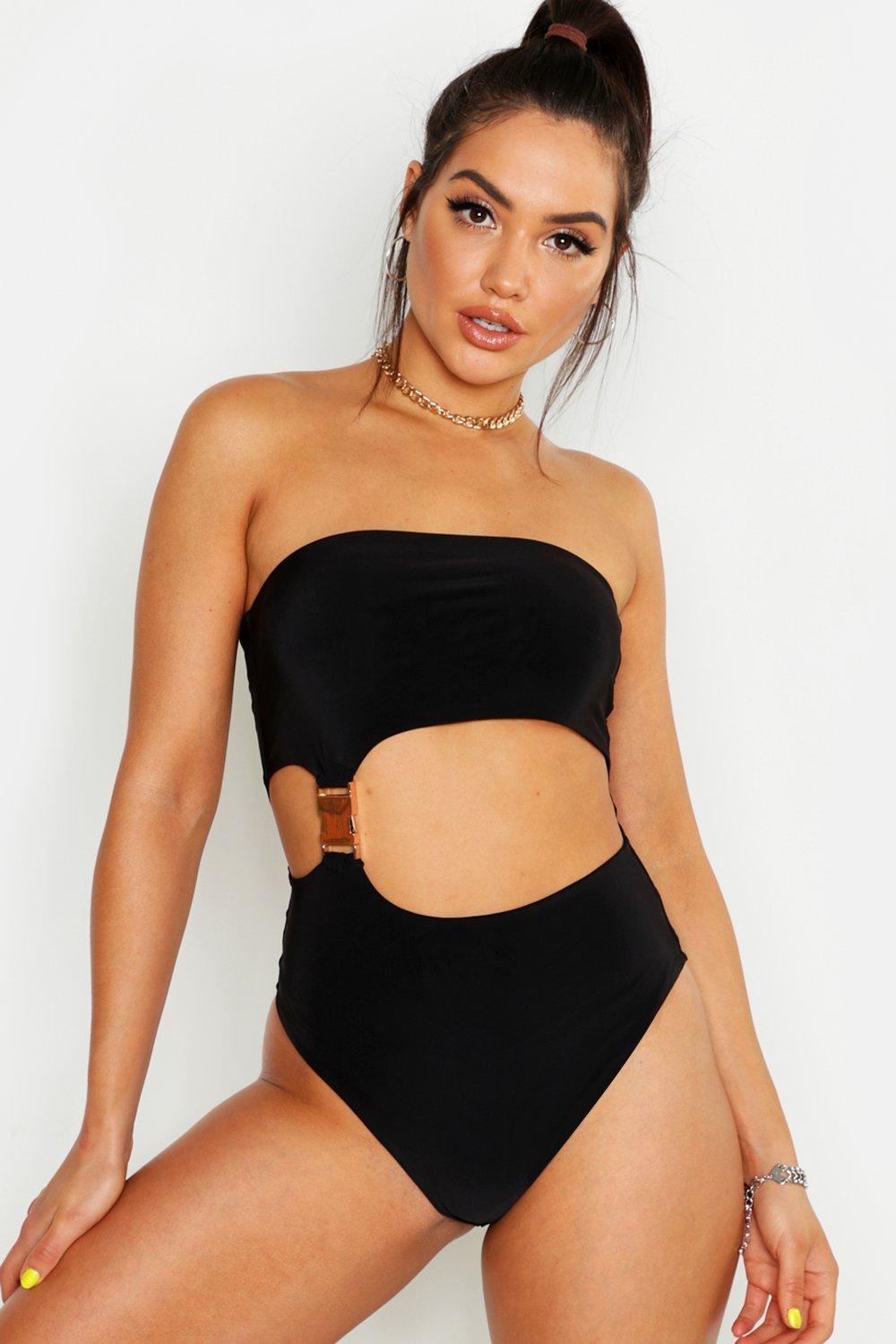black buckle bodysuit