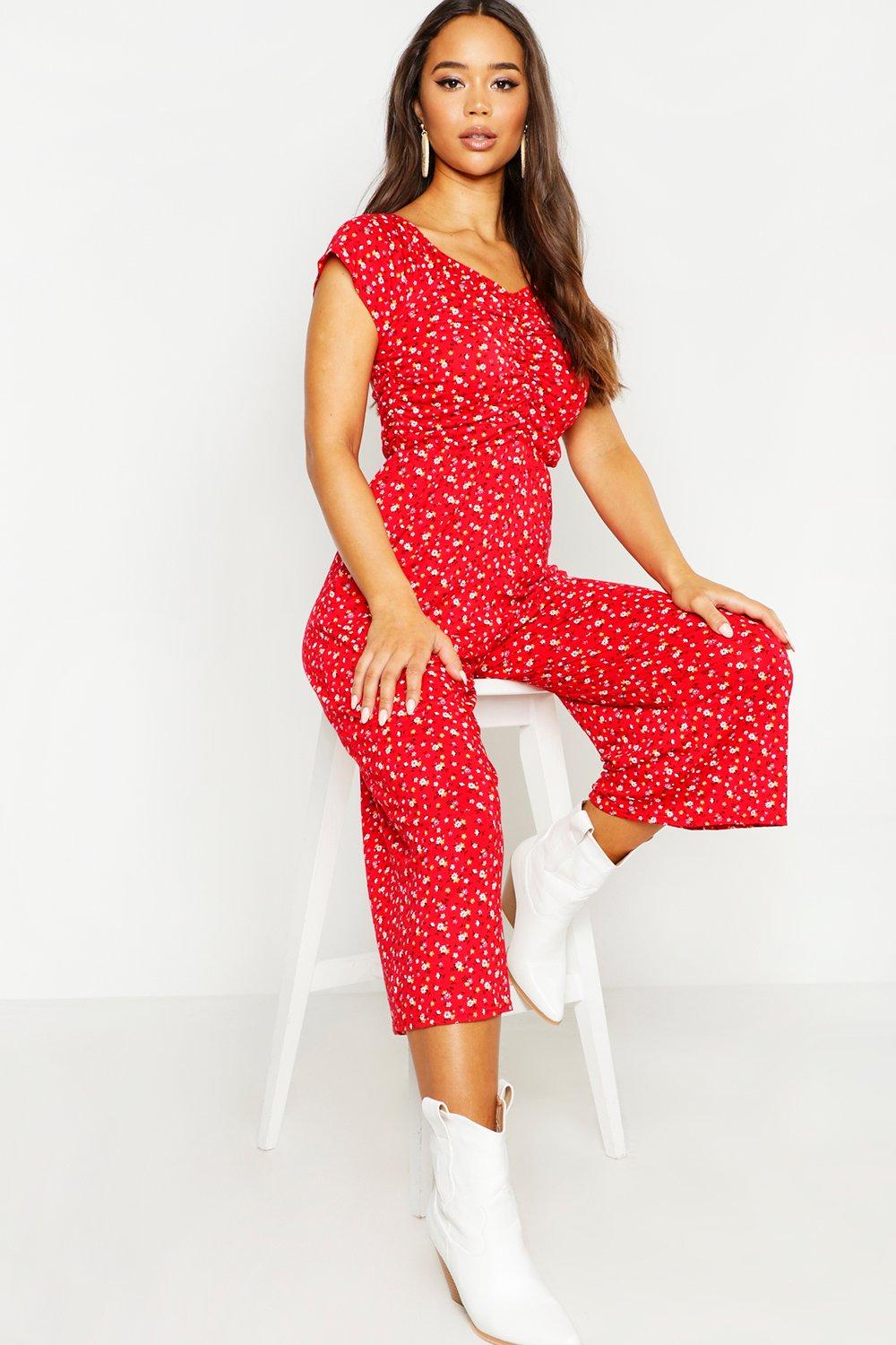 red sweetheart jumpsuit