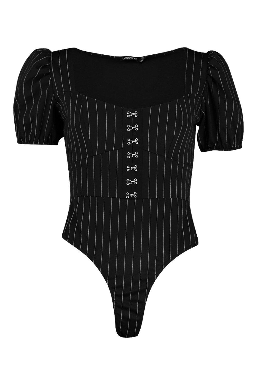 pinstripe bodysuit