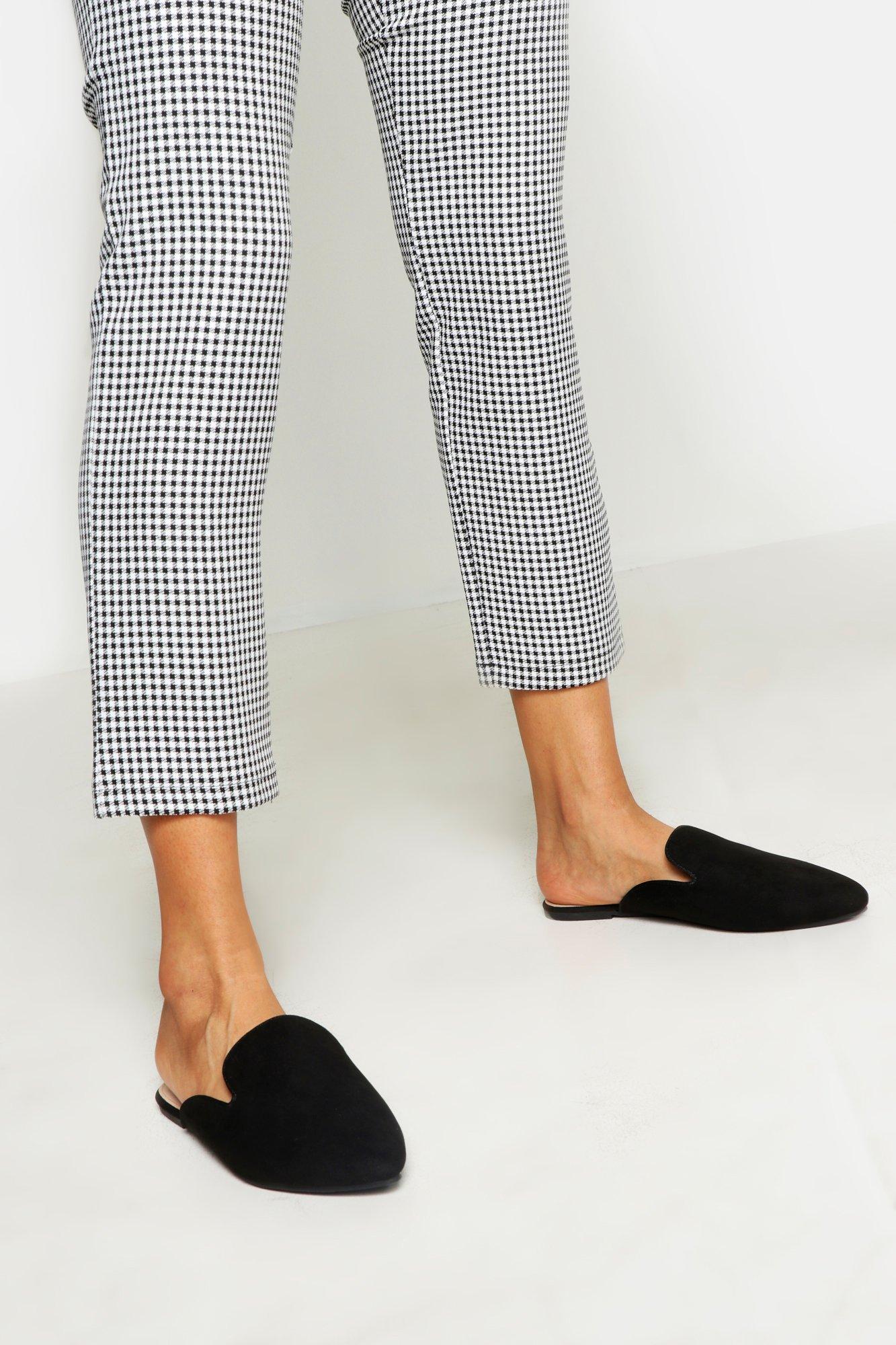 wide fit mules flat
