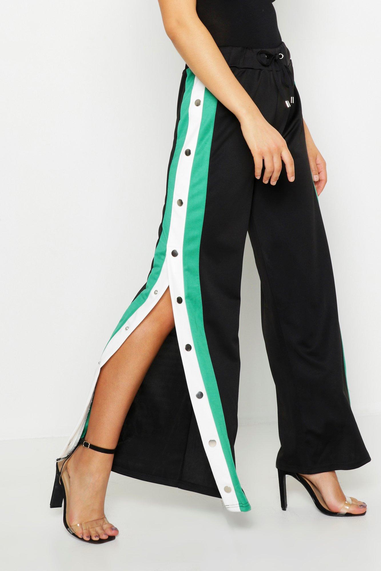 popper side track pants