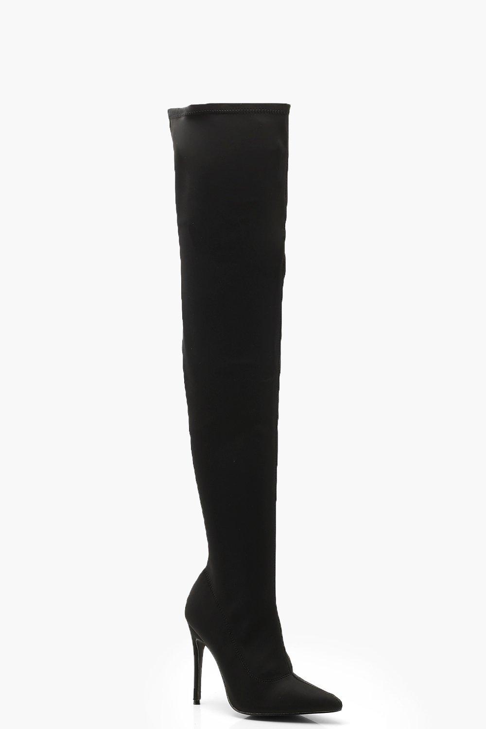 pointed toe over the knee boots