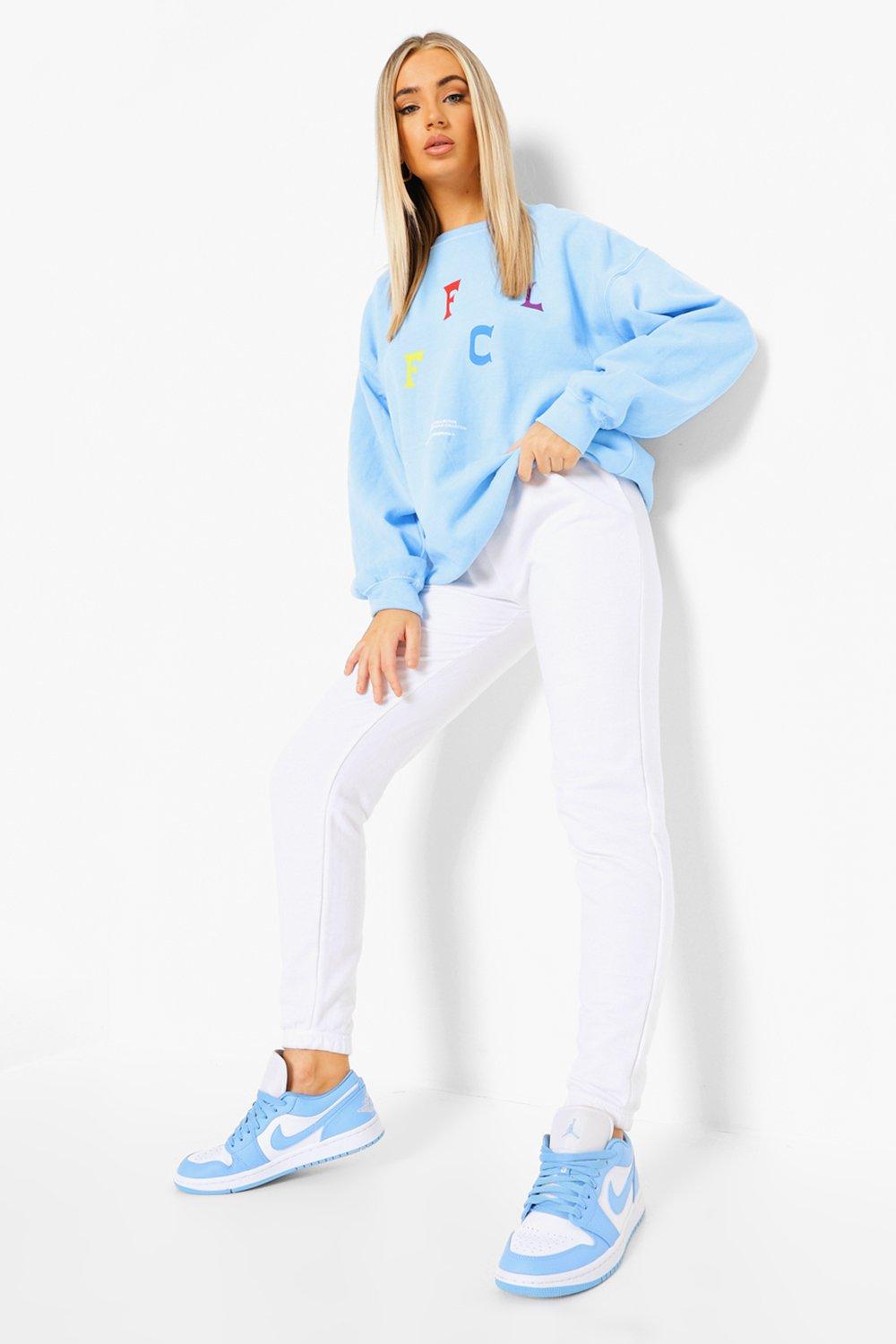 Womens Basic Joggers - White - 8, White