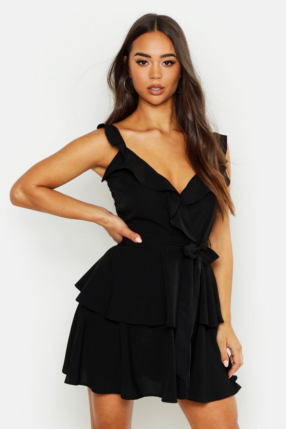 ruffle mini dress