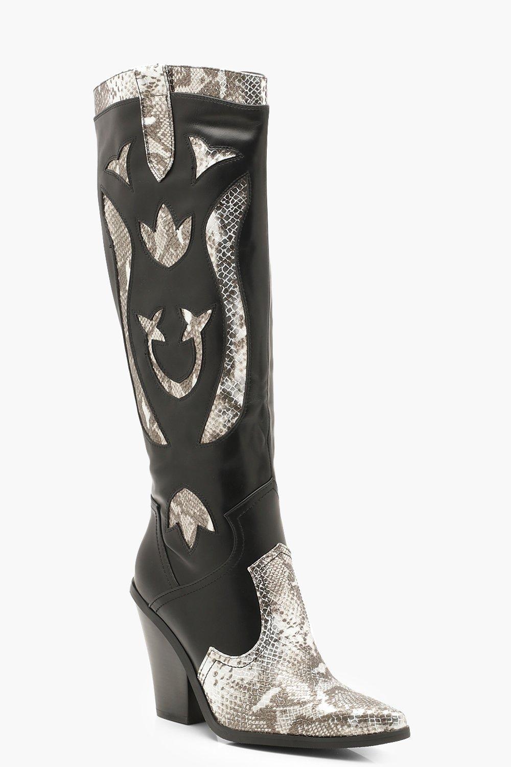 over the knee western boots