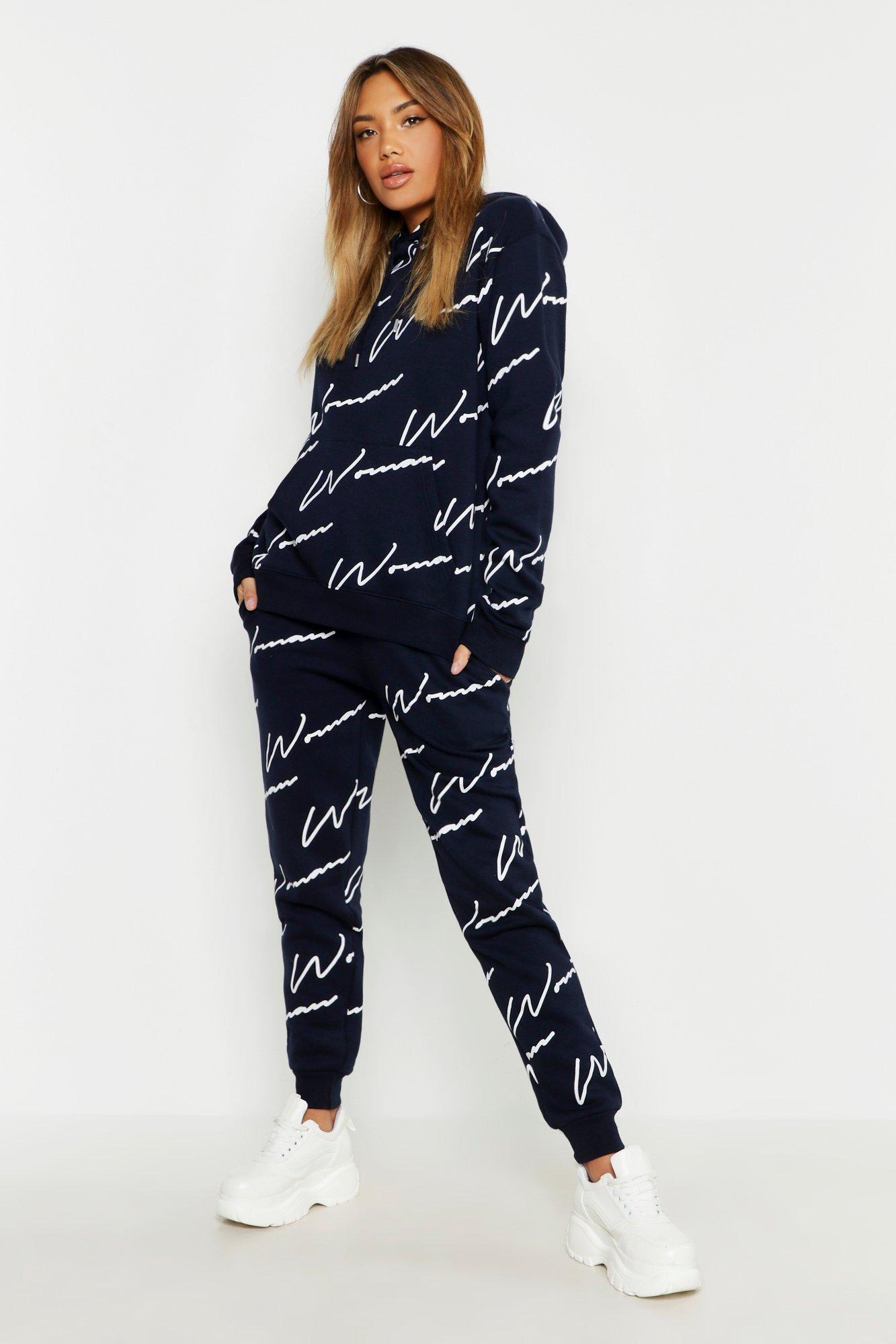 boohoo black tracksuit