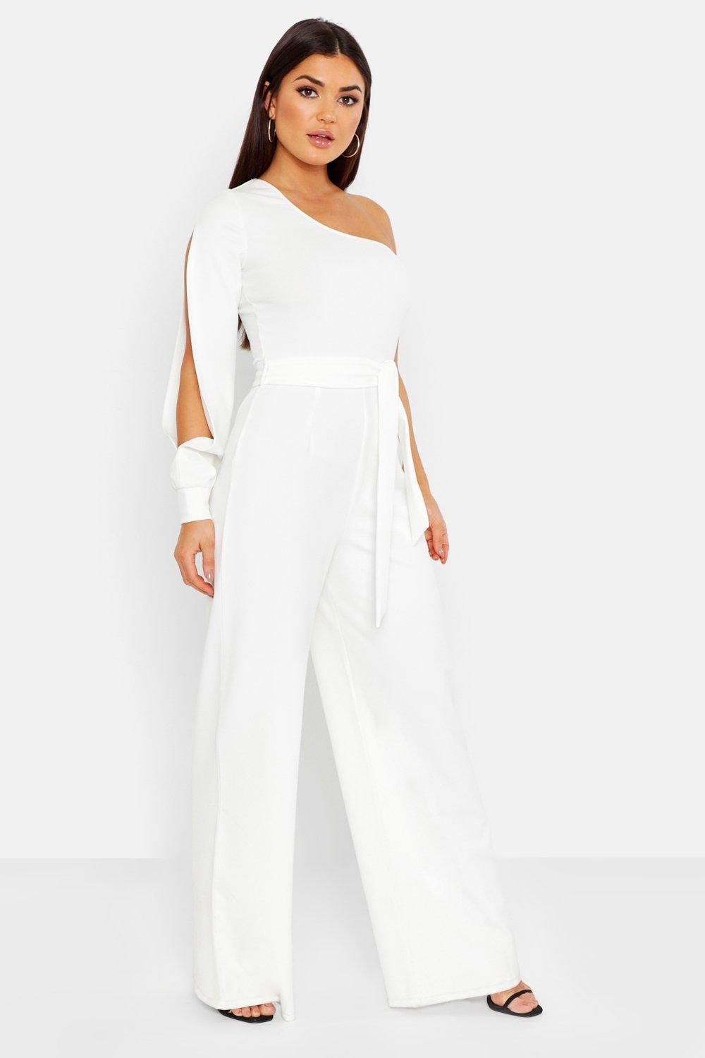 Split Sleeve Jumpsuit | Boohoo