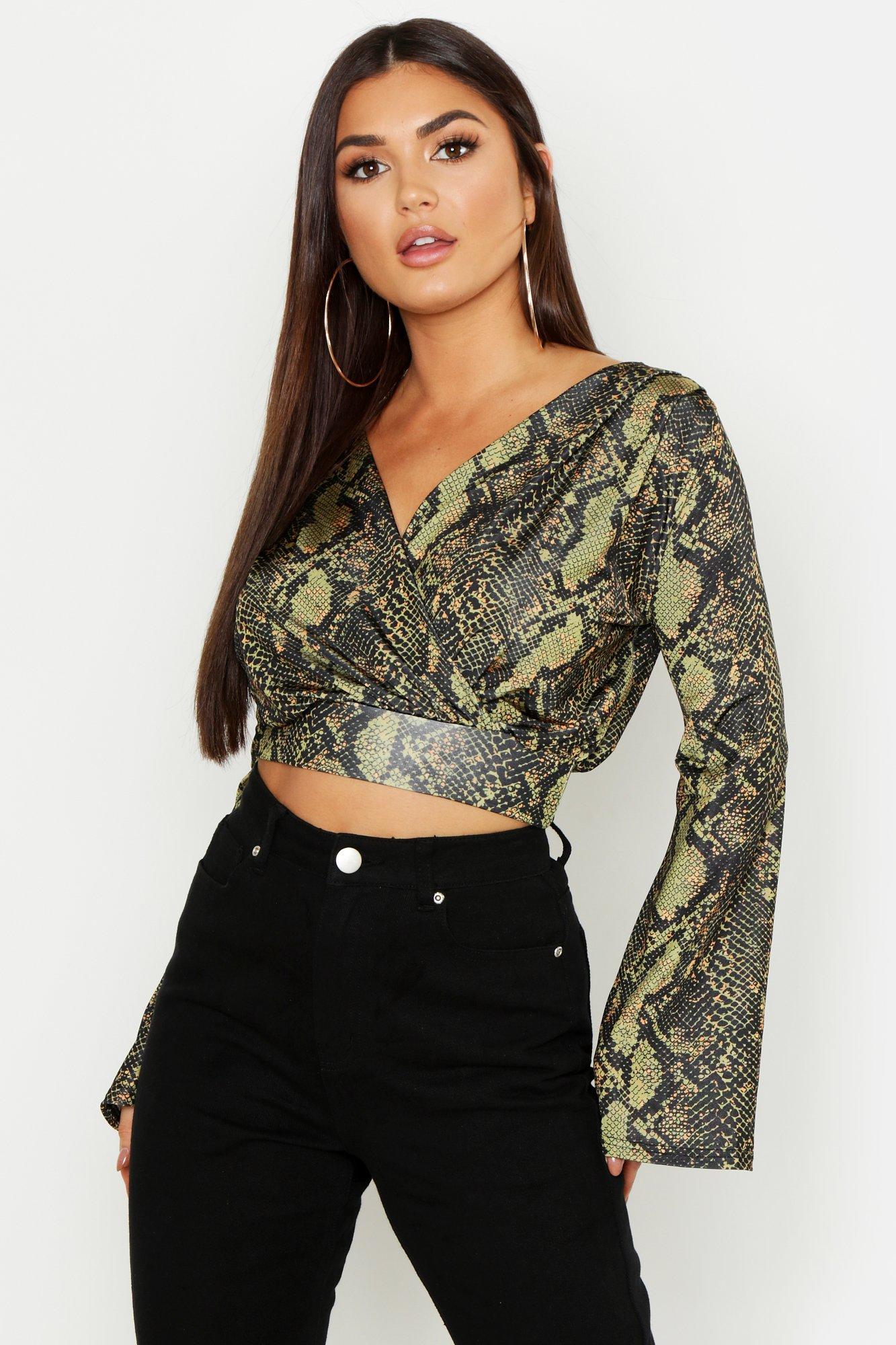 snake print boohoo