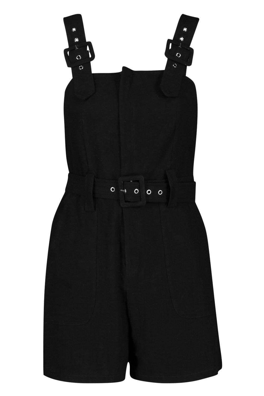 black buckle playsuit