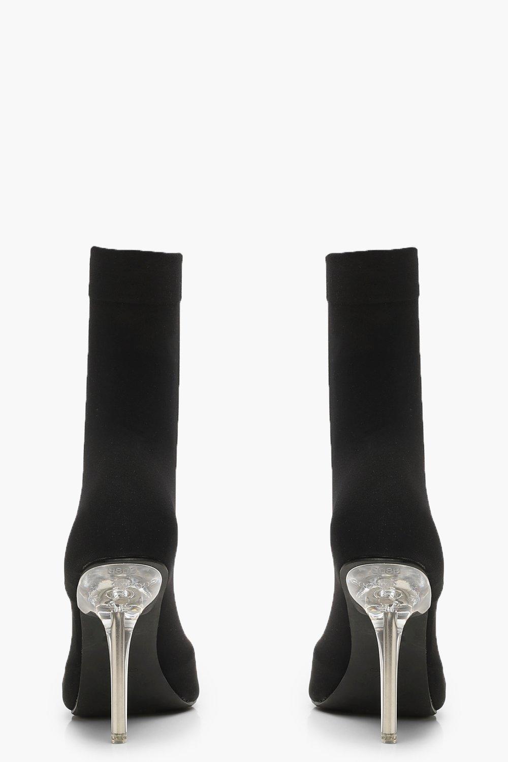 bottine chaussette bout ouvert