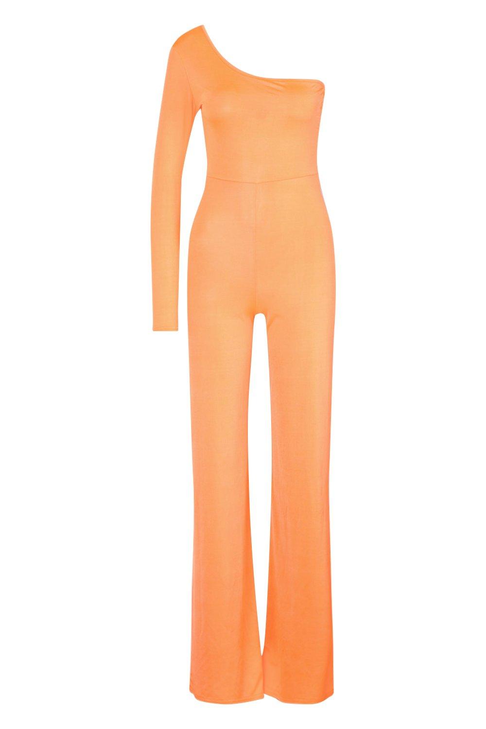 neon orange jumpsuit