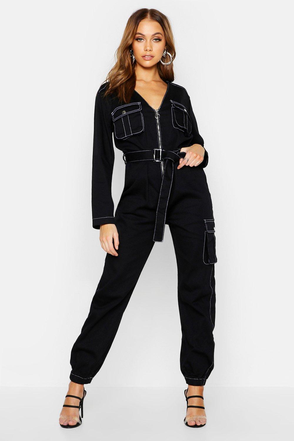 jumpsuit denim black