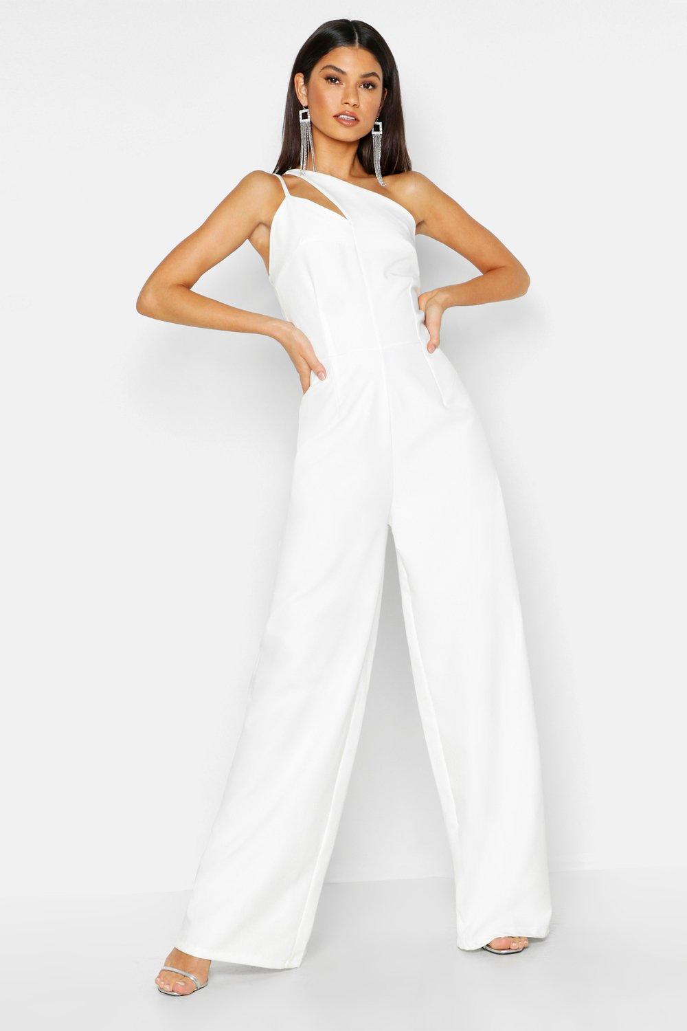 black and white jumpsuit boohoo