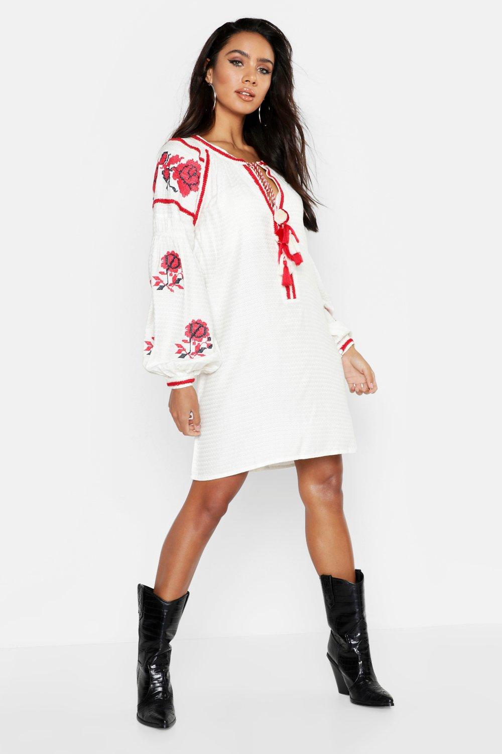 bohemian smock dress